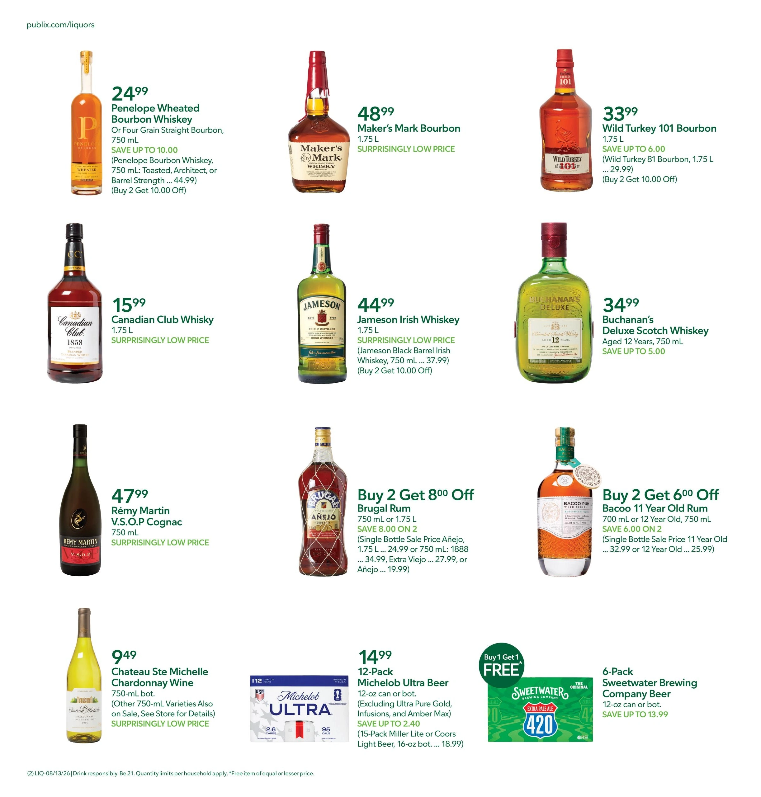 Publix Liquors flyer page 2