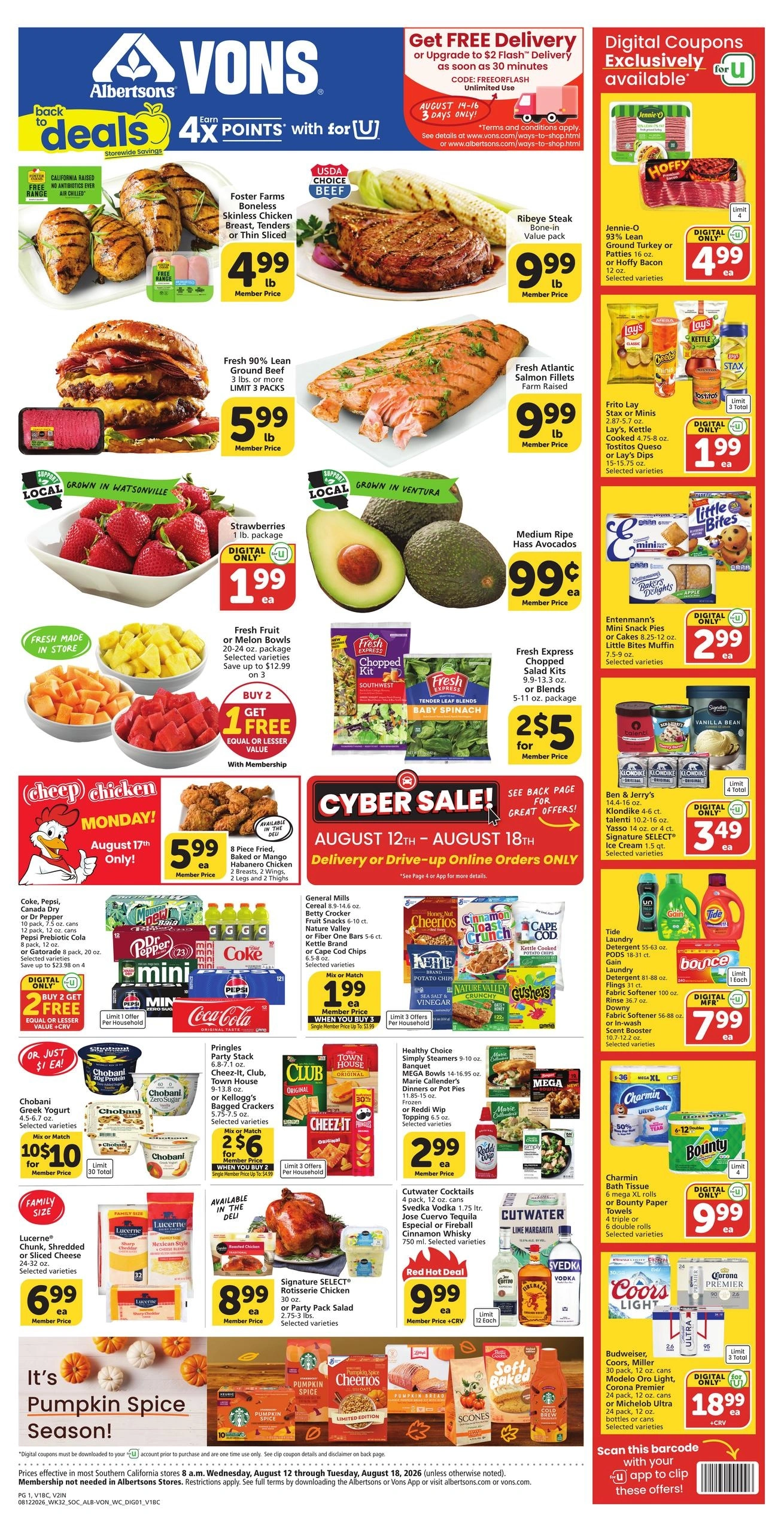 Vons flyer page 1