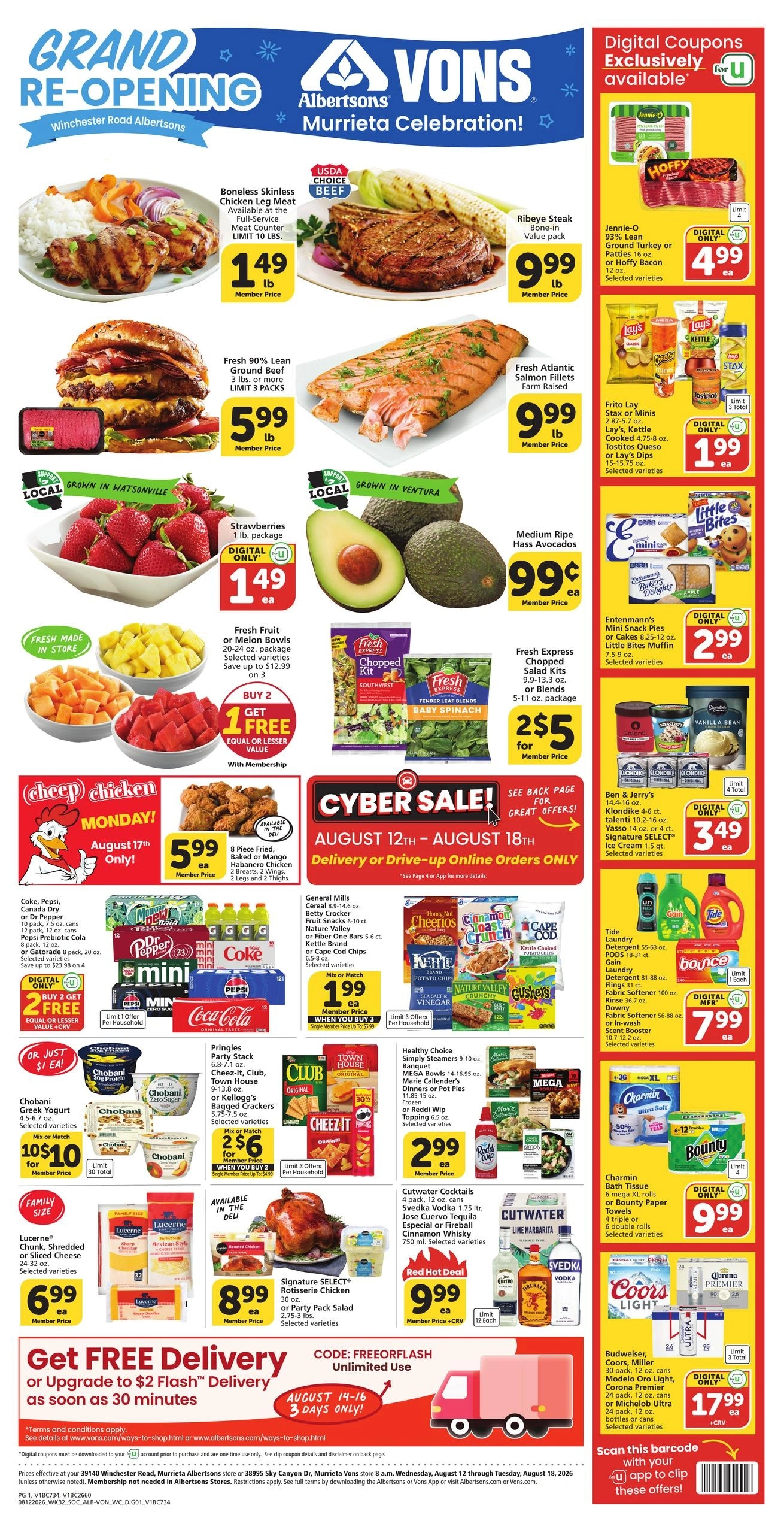 Vons flyer page 1