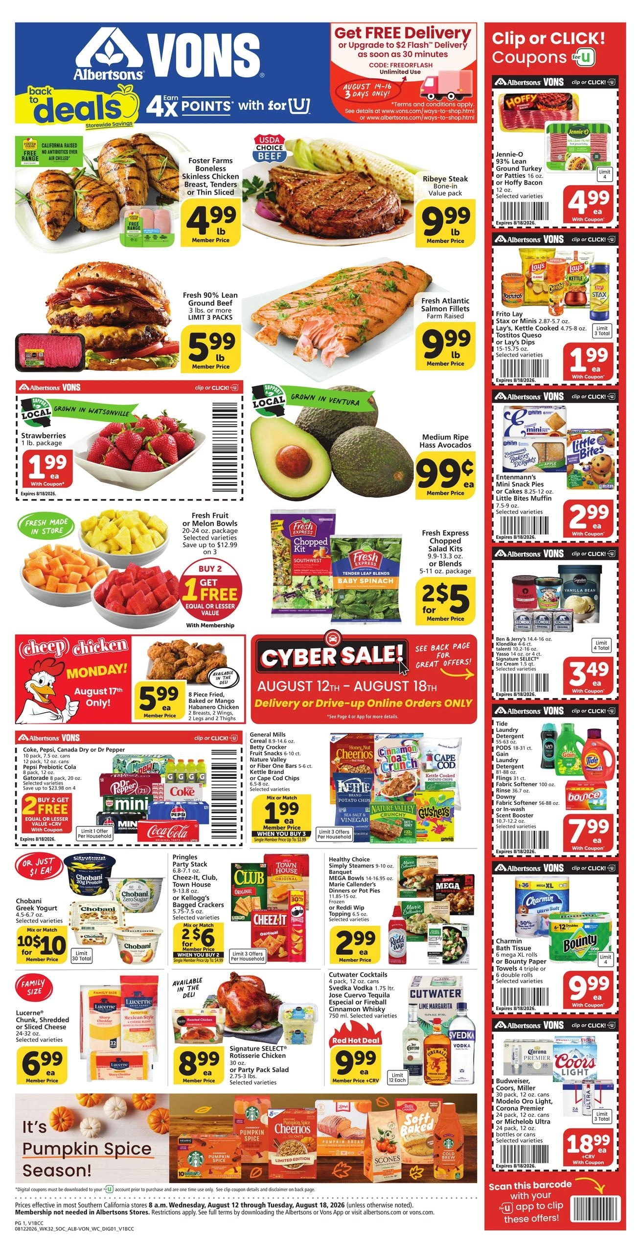 Vons flyer page 1