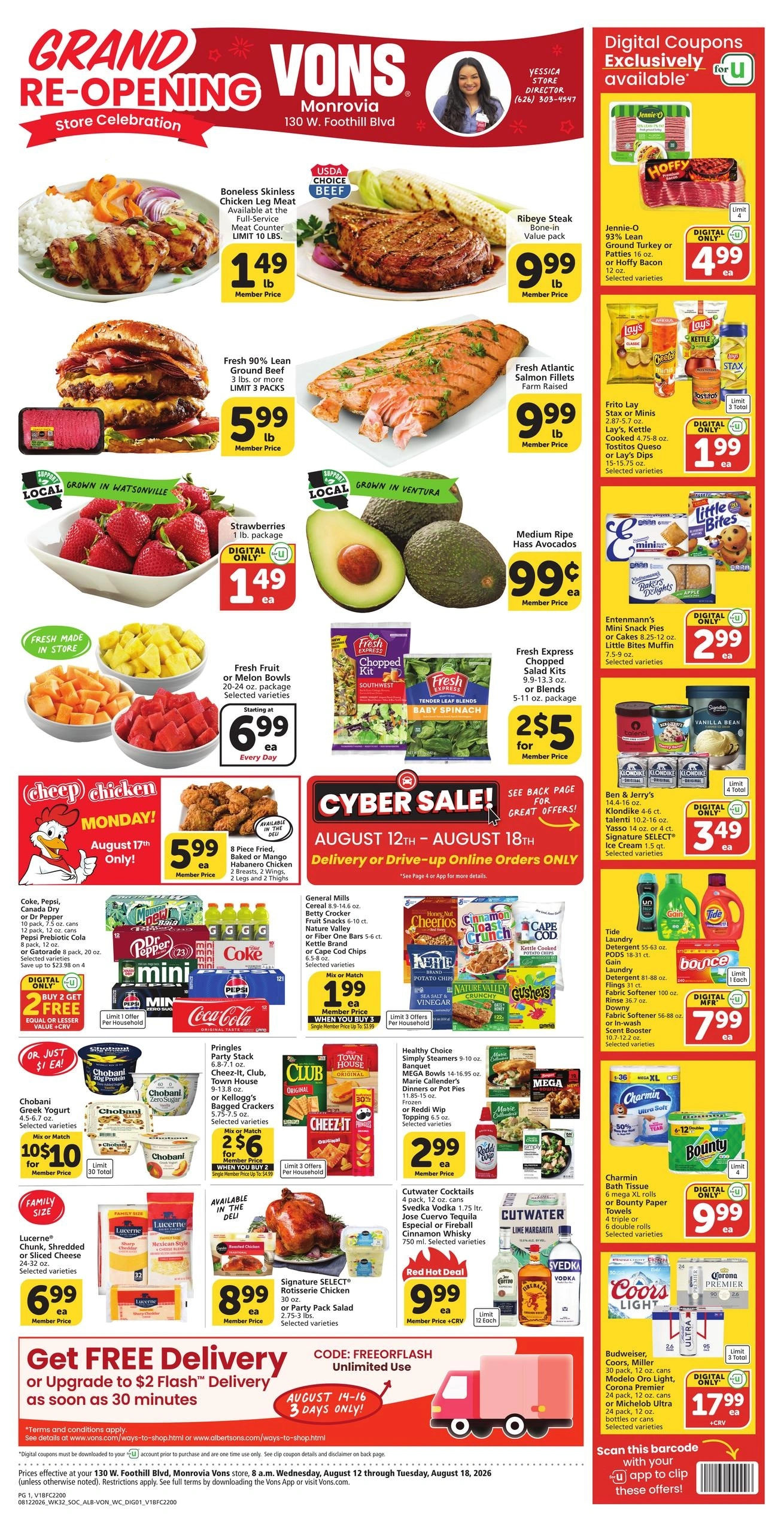 Vons flyer page 1