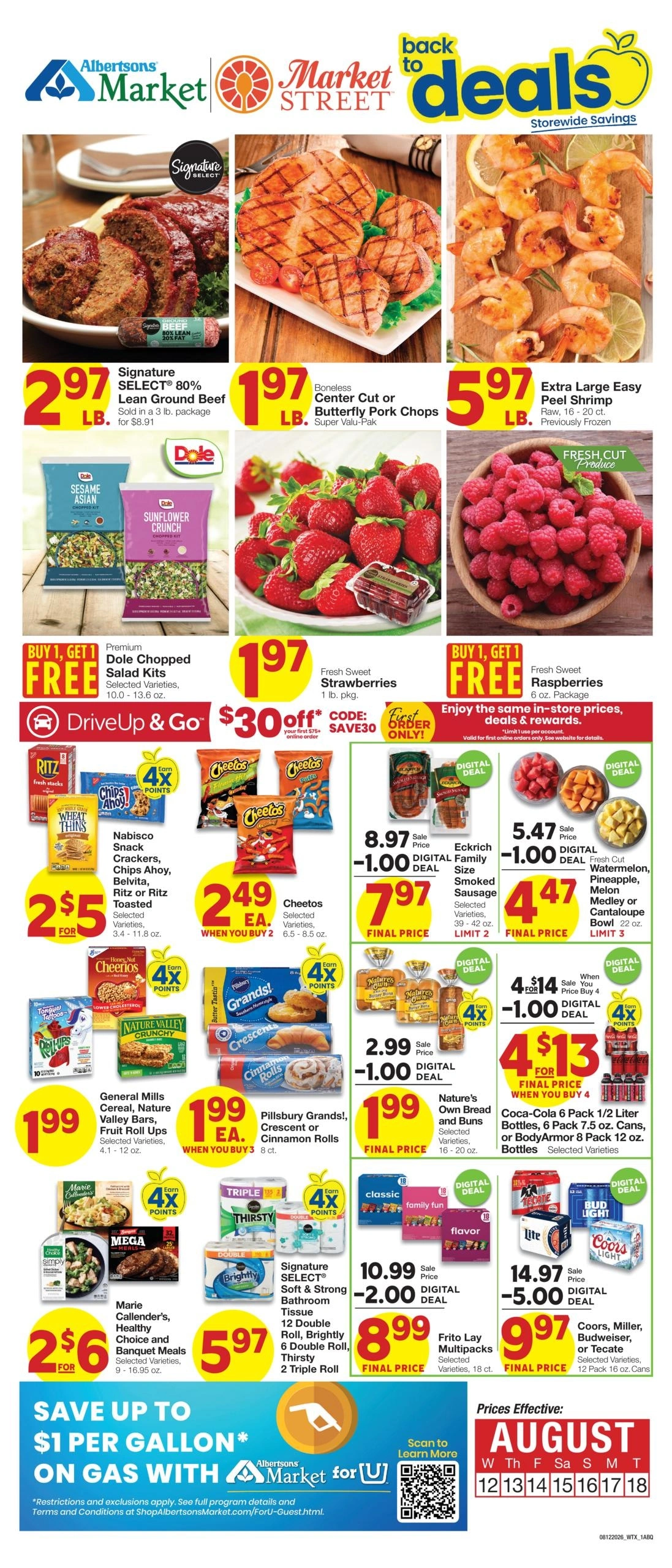 Albertsons Market flyer page 1