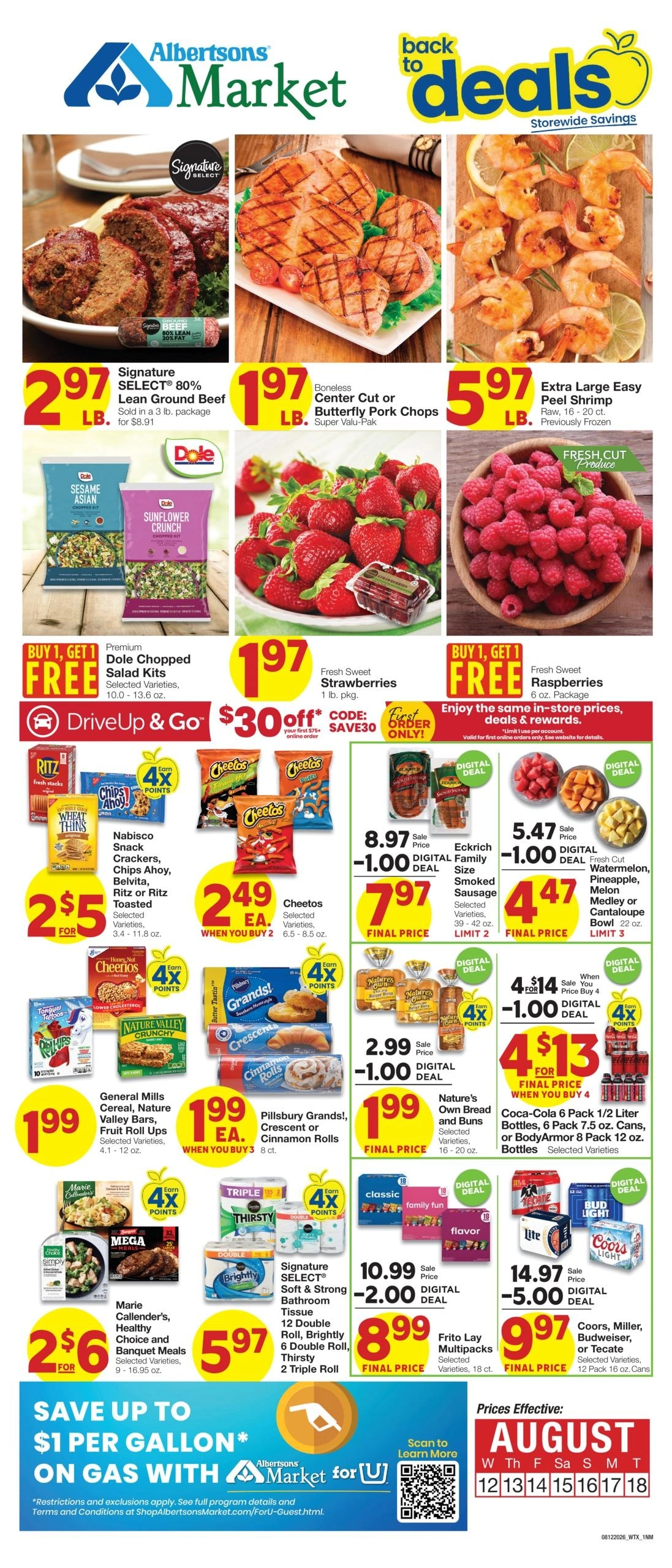 Albertsons Market flyer page 1