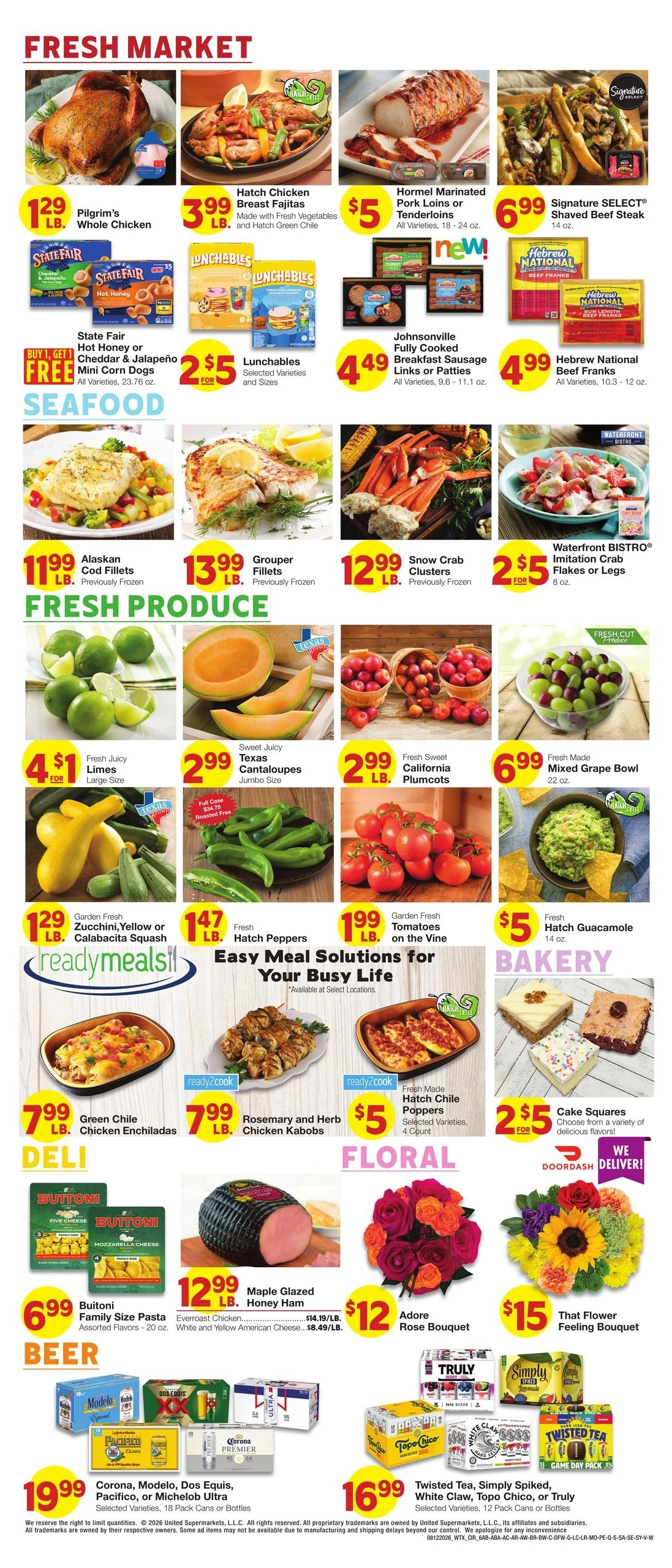 United Supermarkets flyer page 6