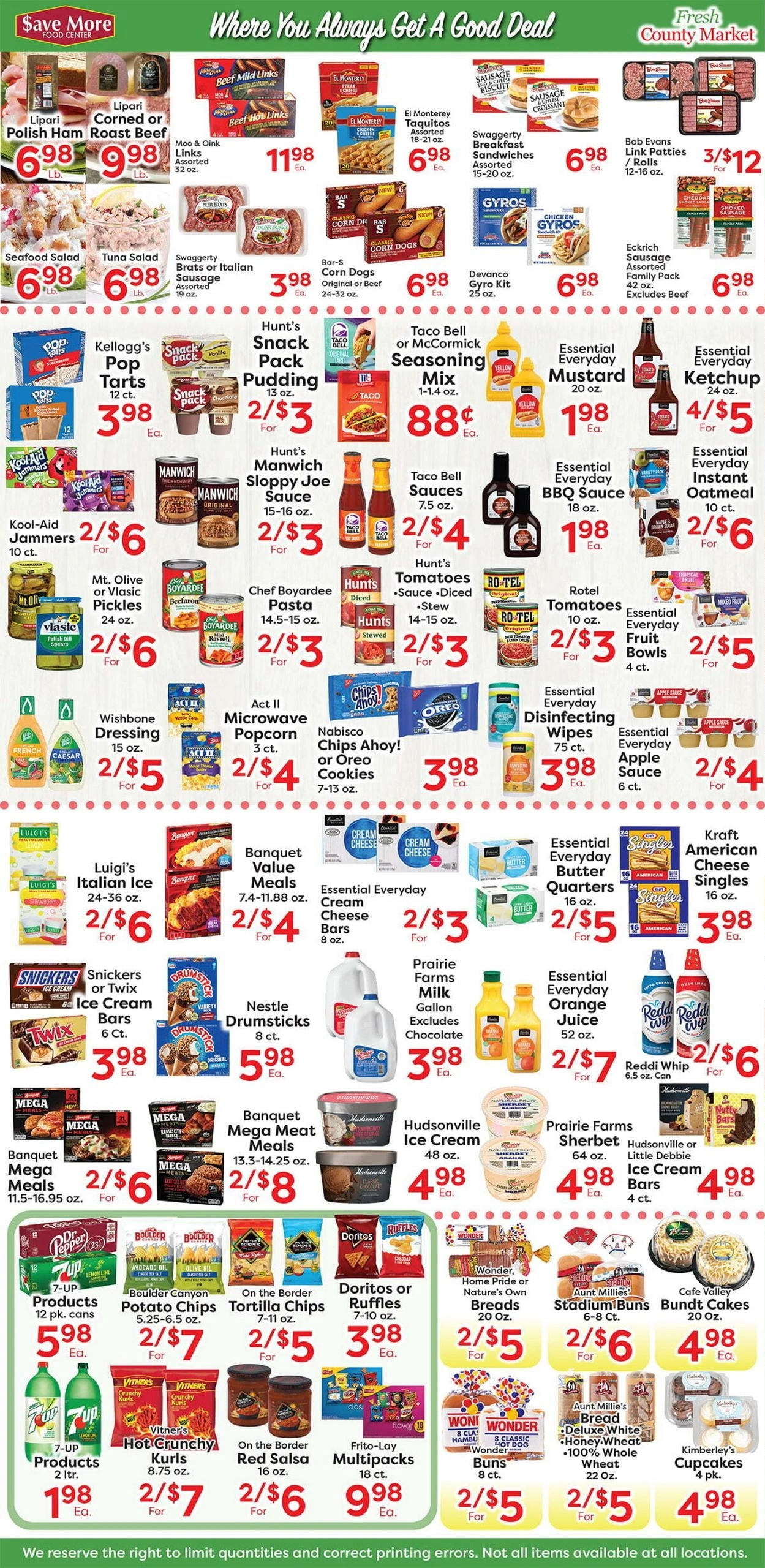 Fresh County Market flyer page 1