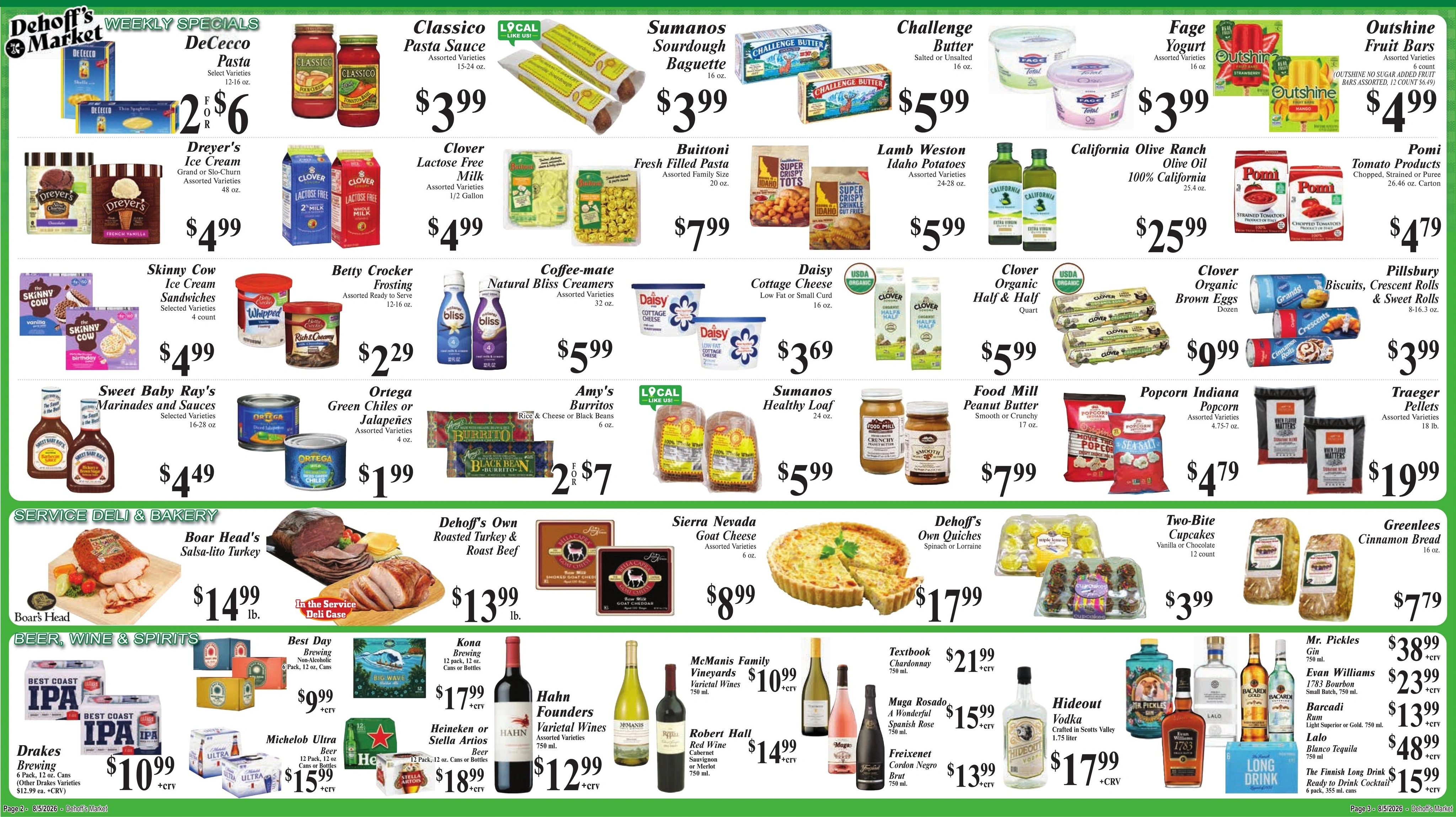 Dehoff's Key Markets flyer page 2