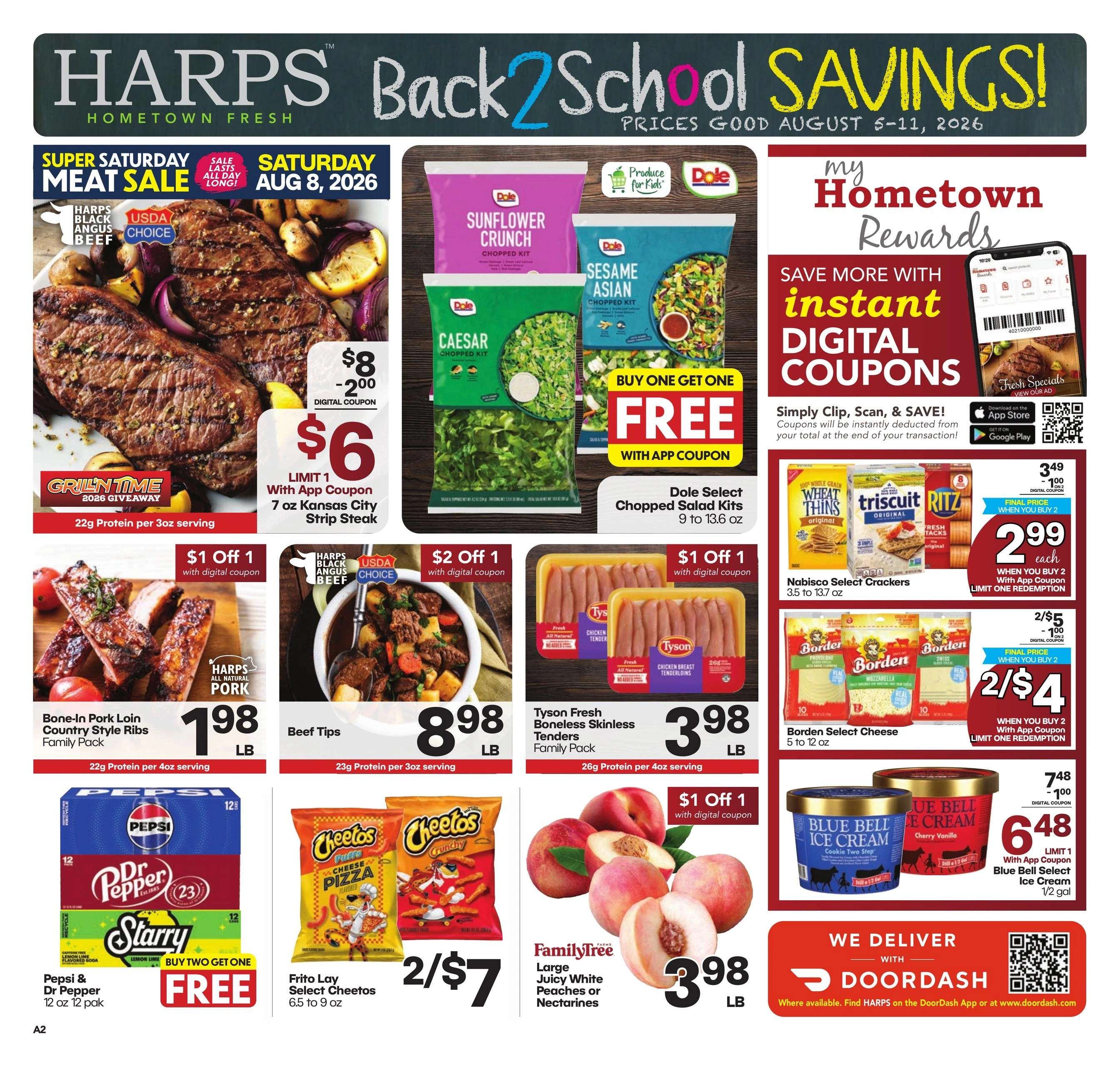 Harps Foods flyer page 1