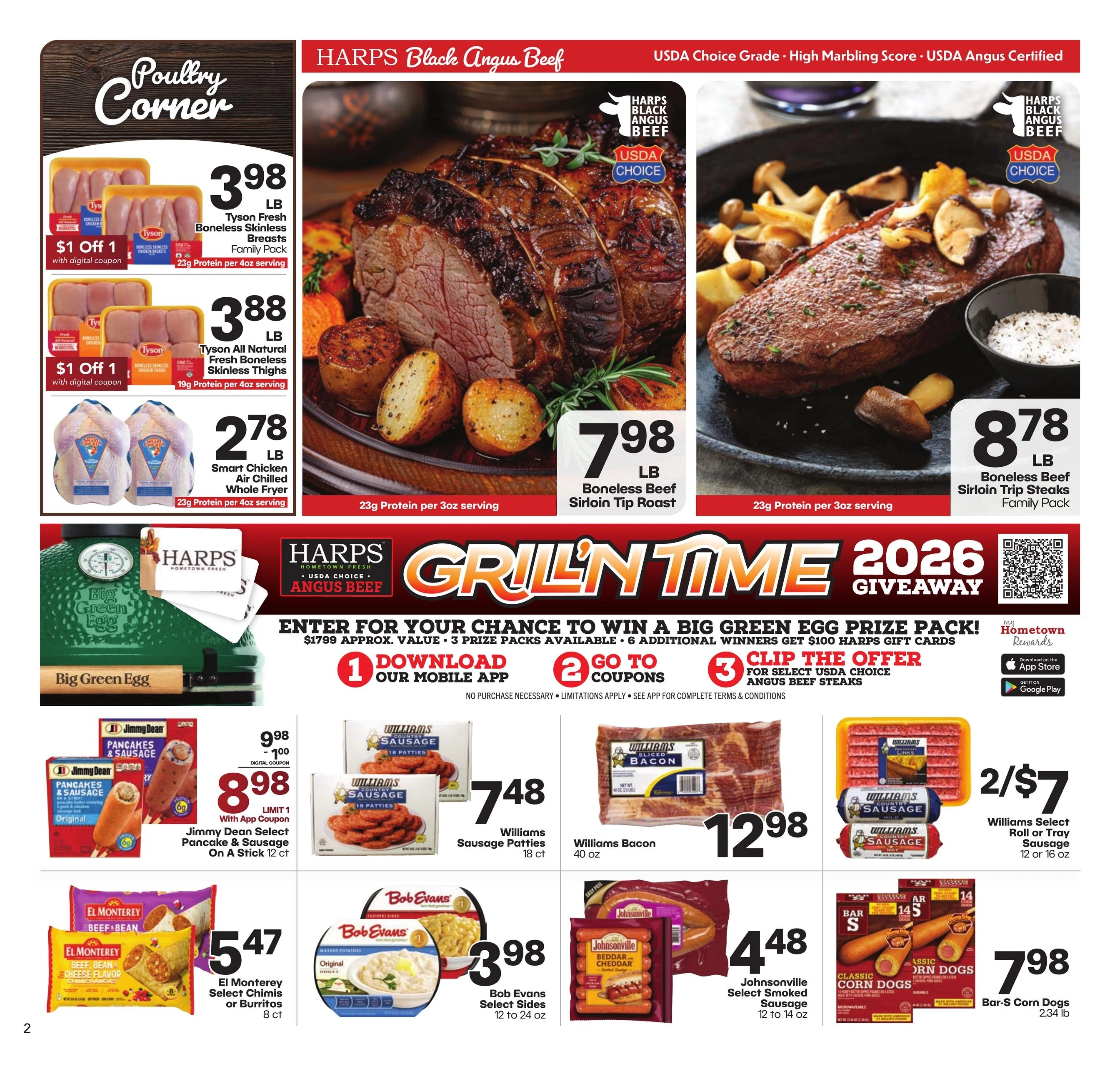 Harps Foods flyer page 2