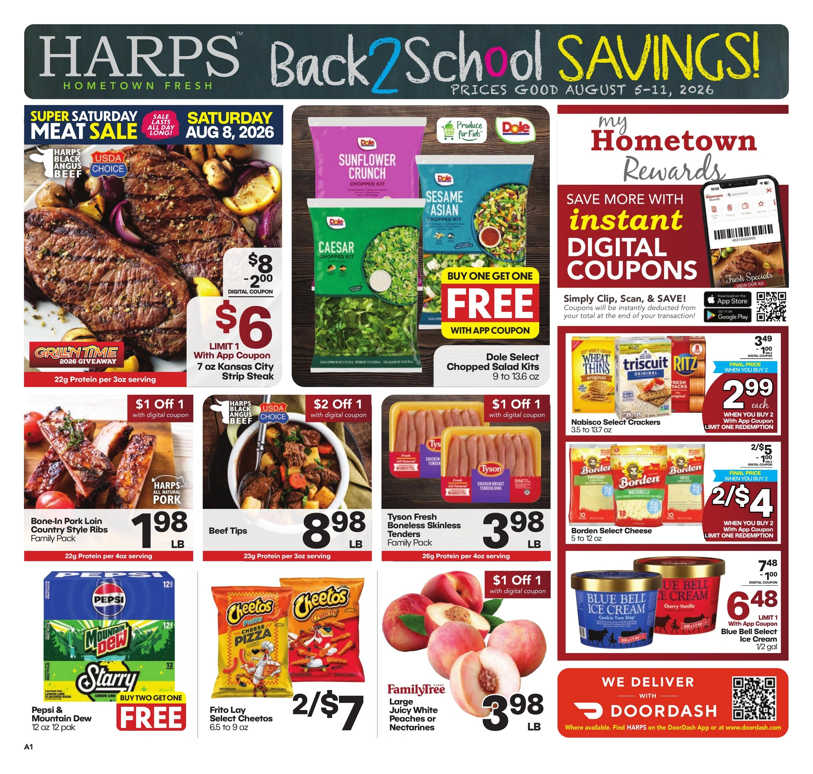 Harps Foods flyer page 1