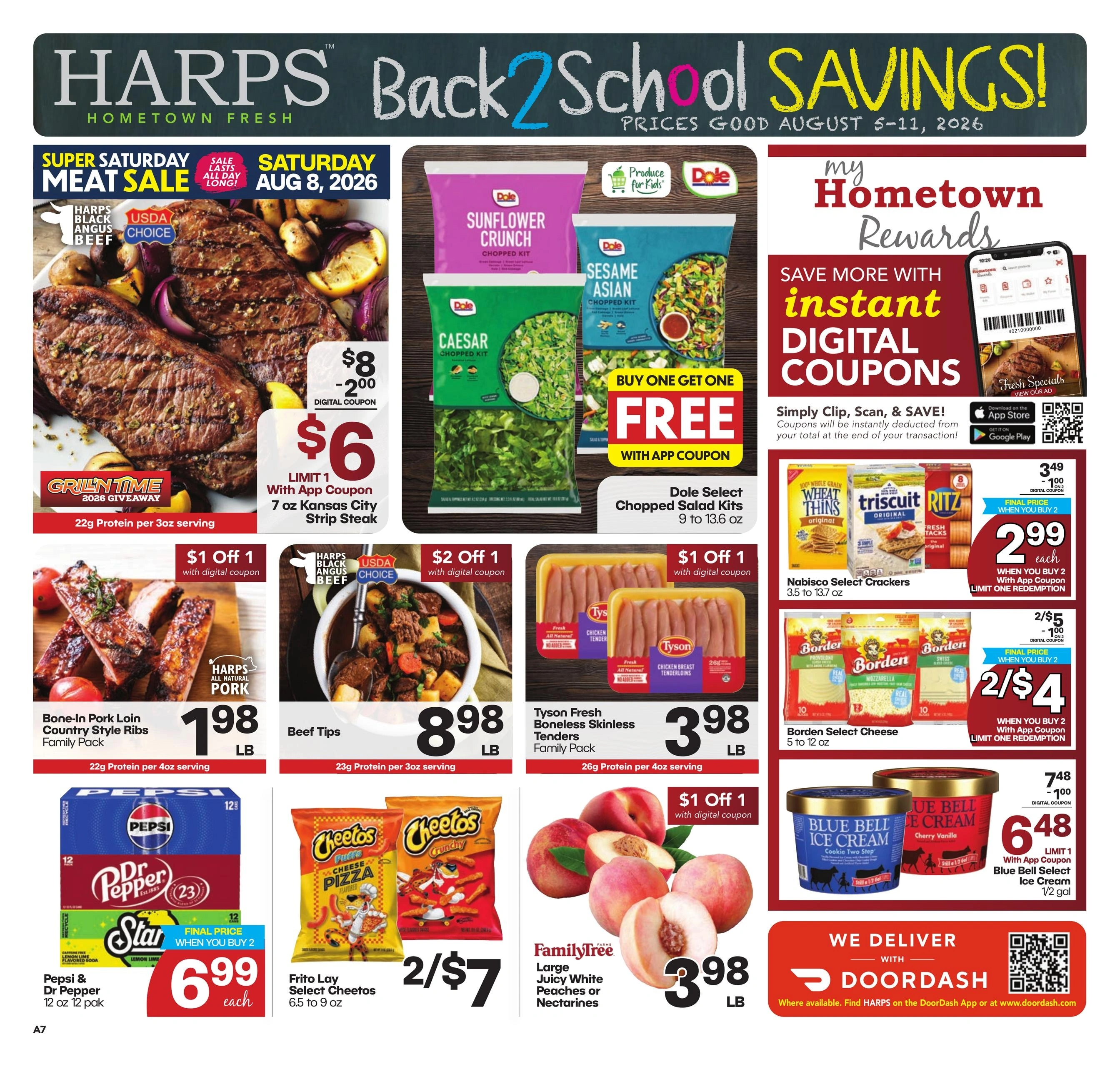 Harps Foods flyer page 1