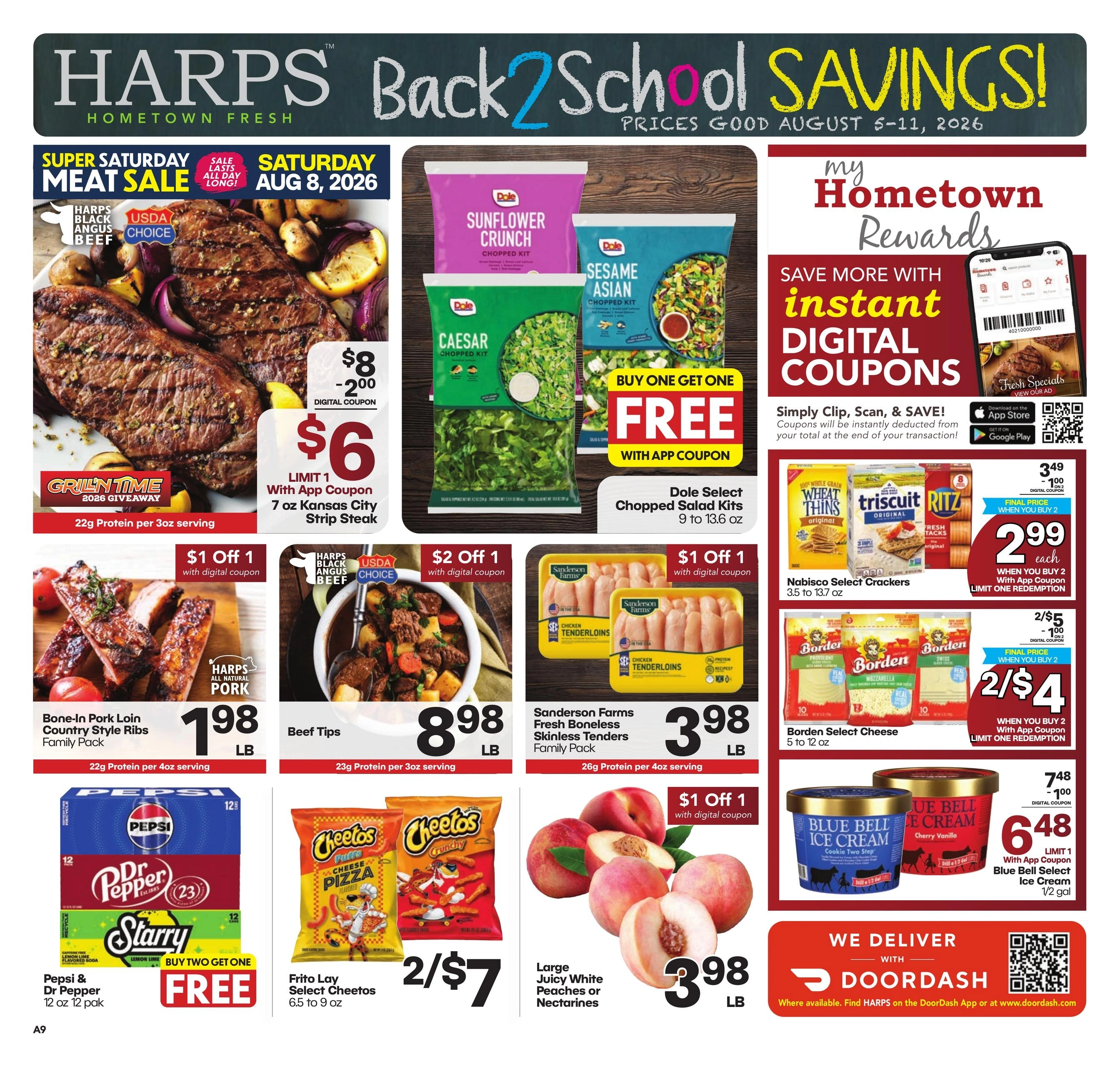 Harps Foods flyer page 1