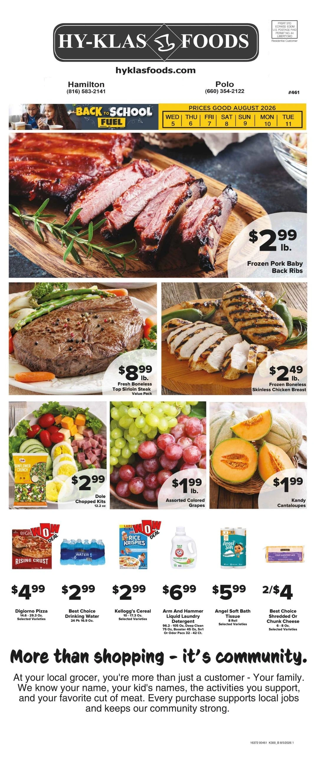 Hy-Klas Foods flyer page 1