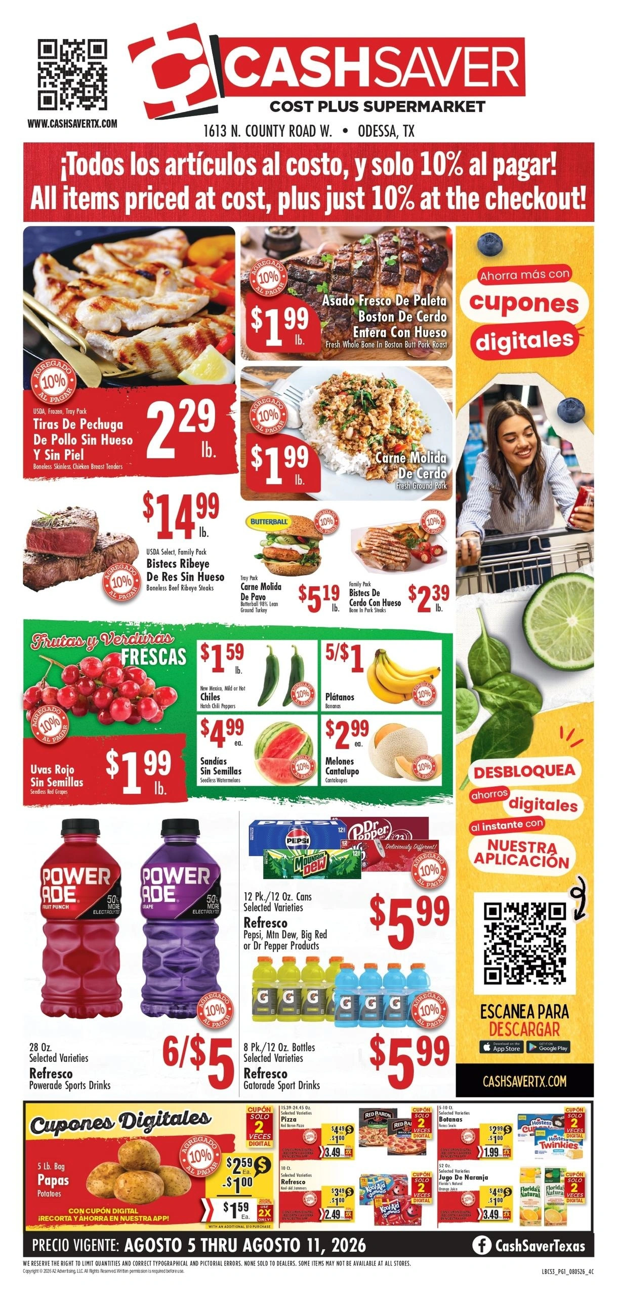Cash Saver Texas flyer page 1