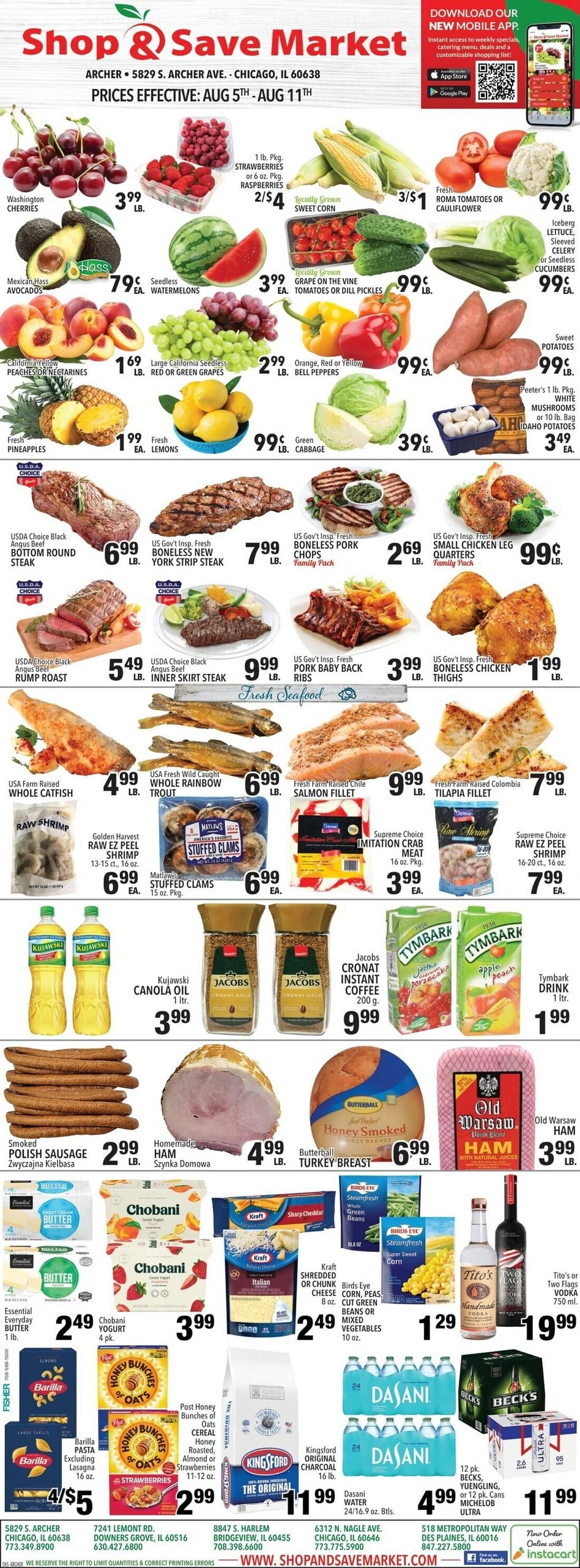 Shop And Save Market flyer page 1