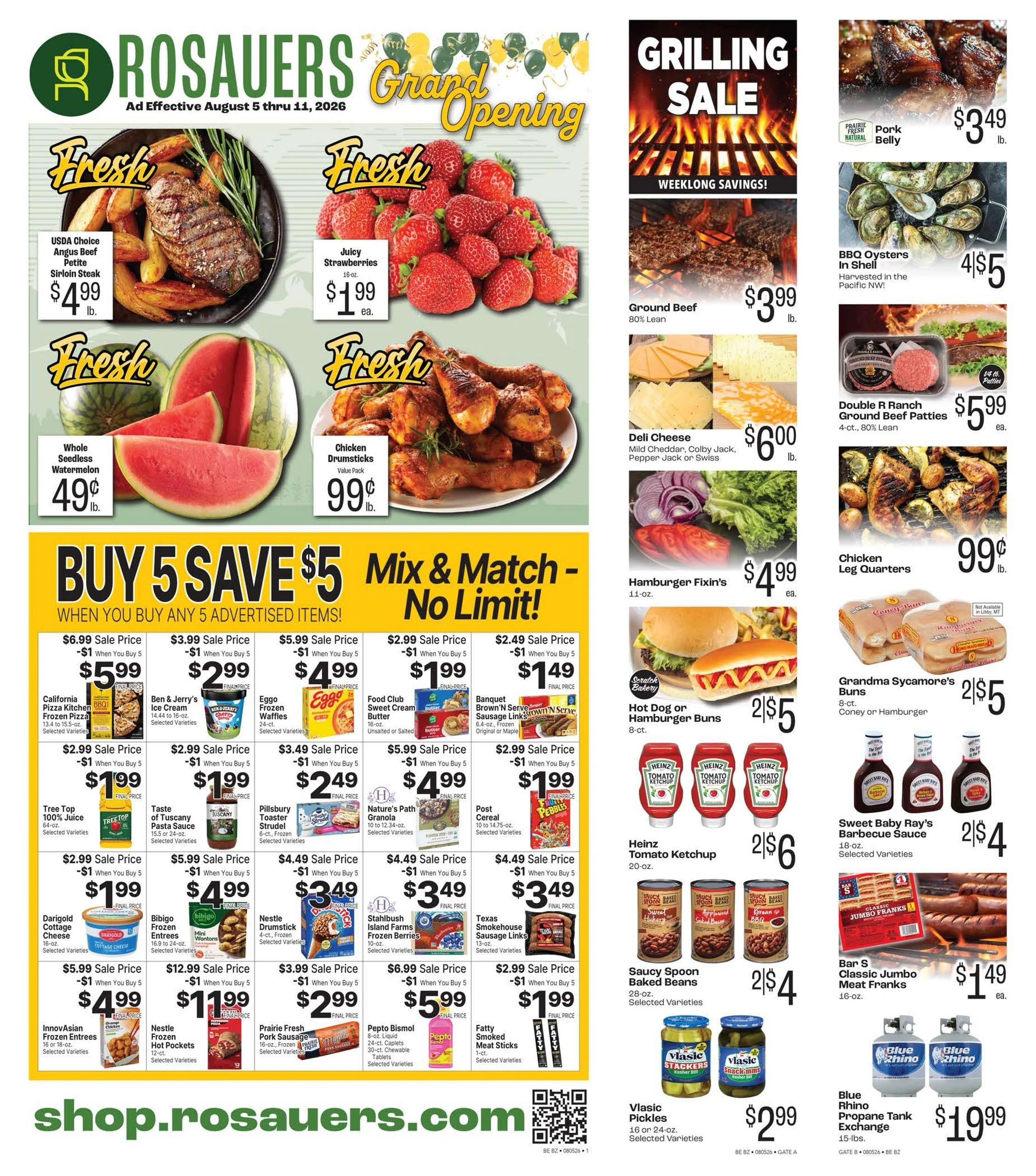 Rosauers flyer page 1
