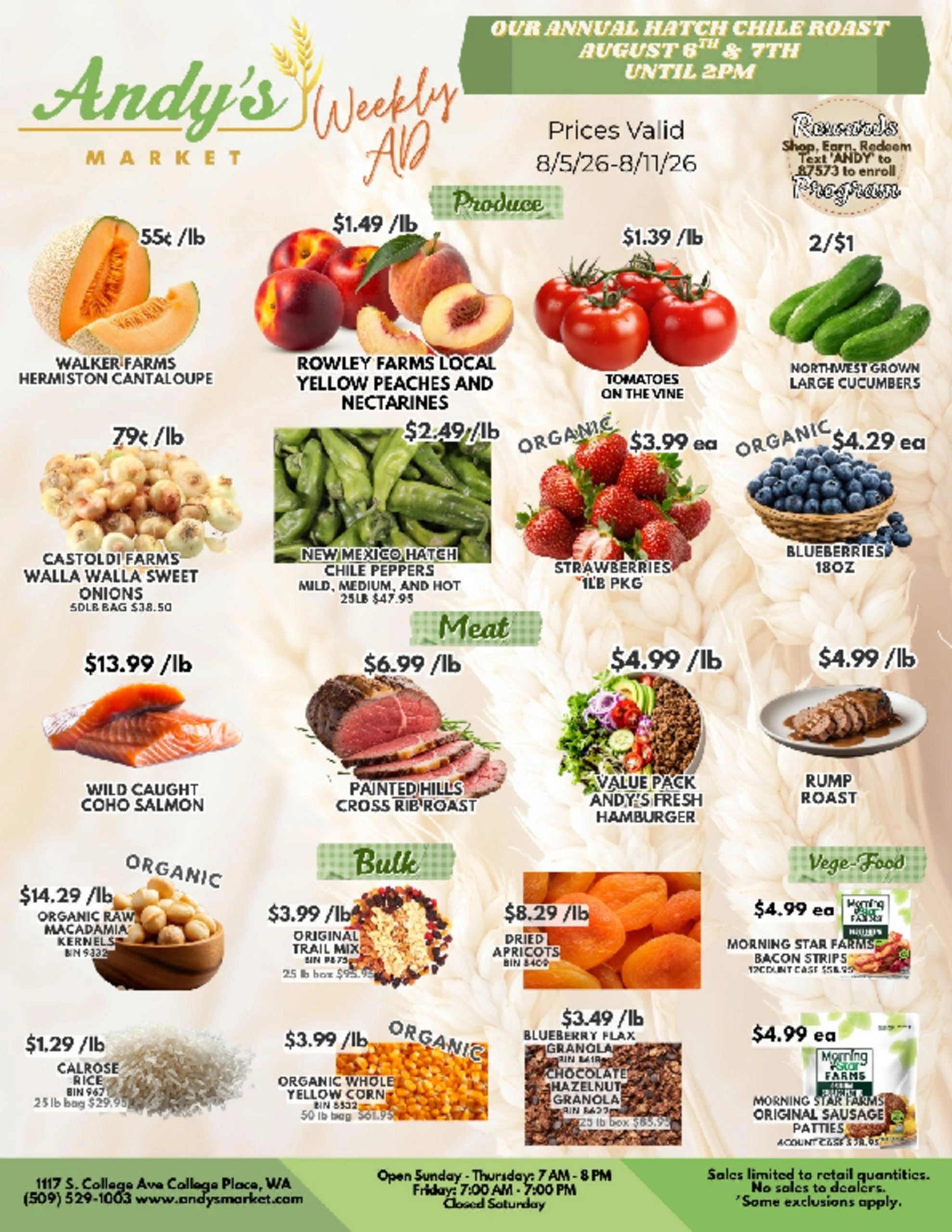Andy's Market flyer page 1