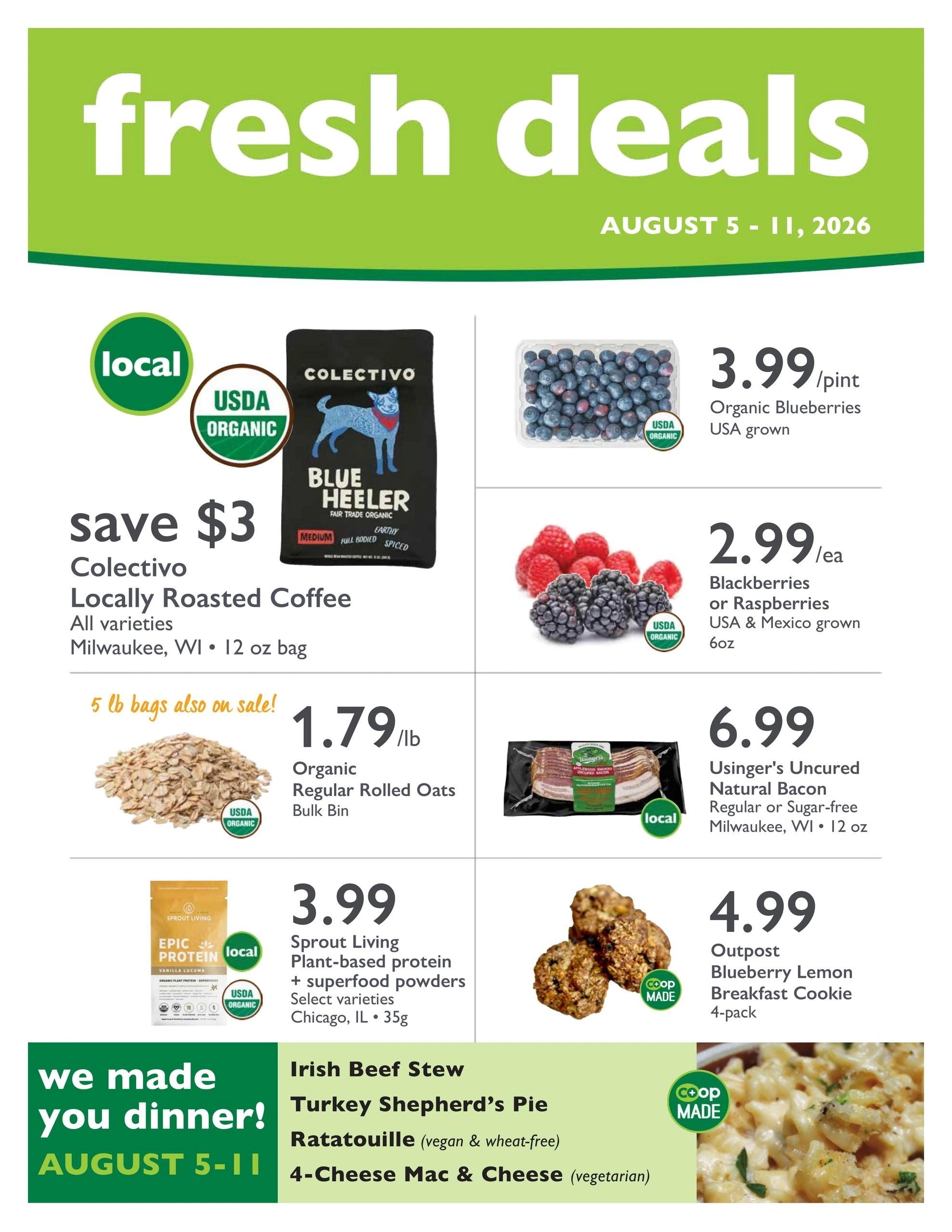 Outpost Natural Foods flyer page 1