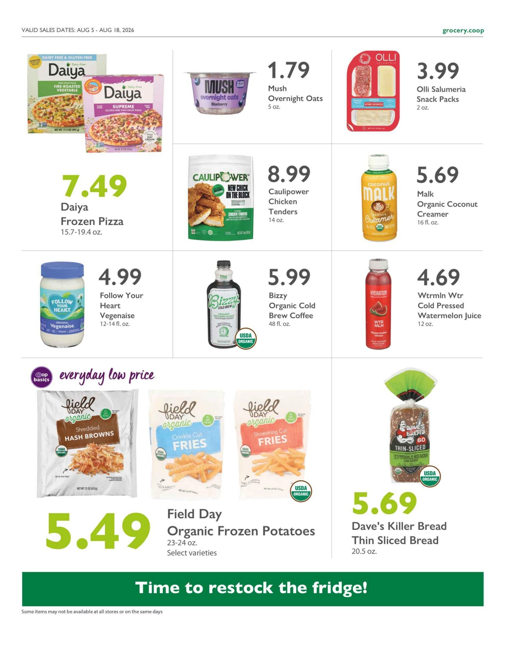 Outpost Natural Foods flyer page 15