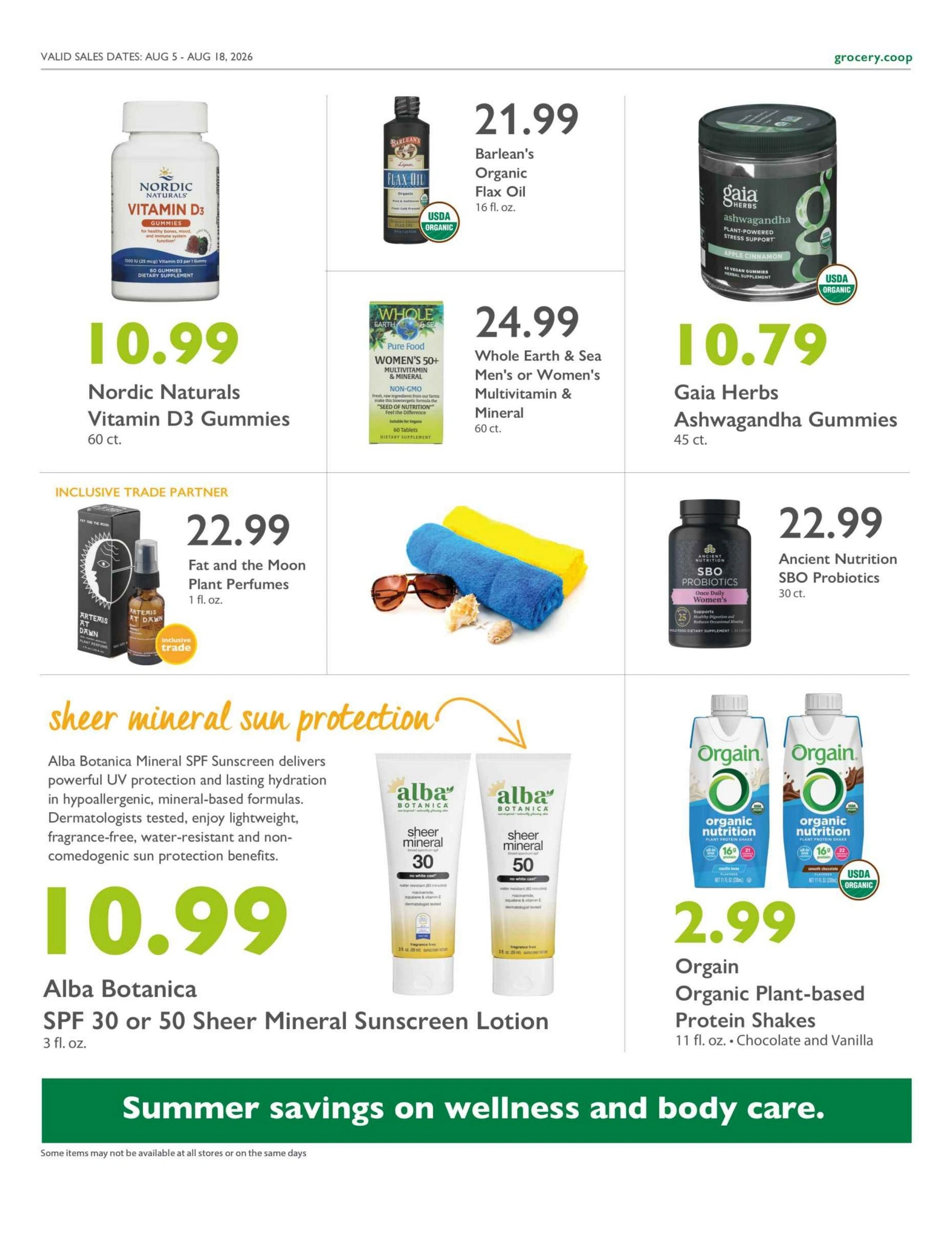 Outpost Natural Foods flyer page 16