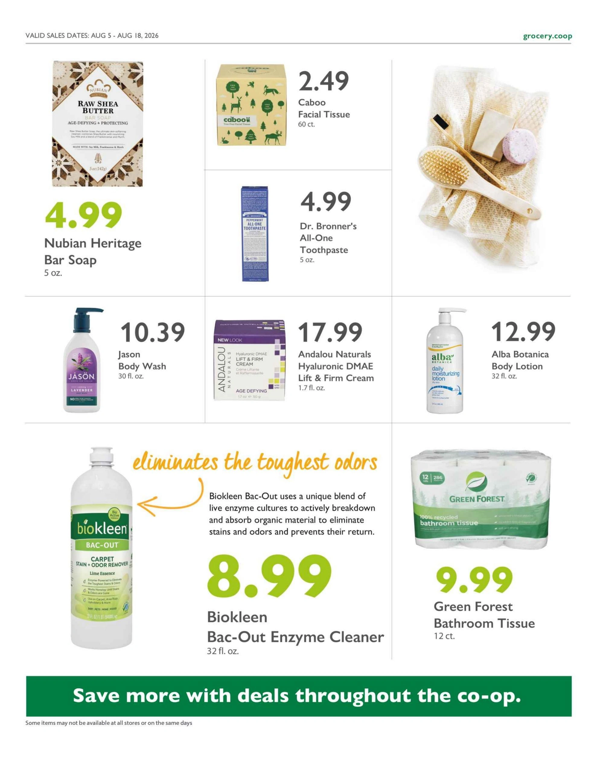 Outpost Natural Foods flyer page 17