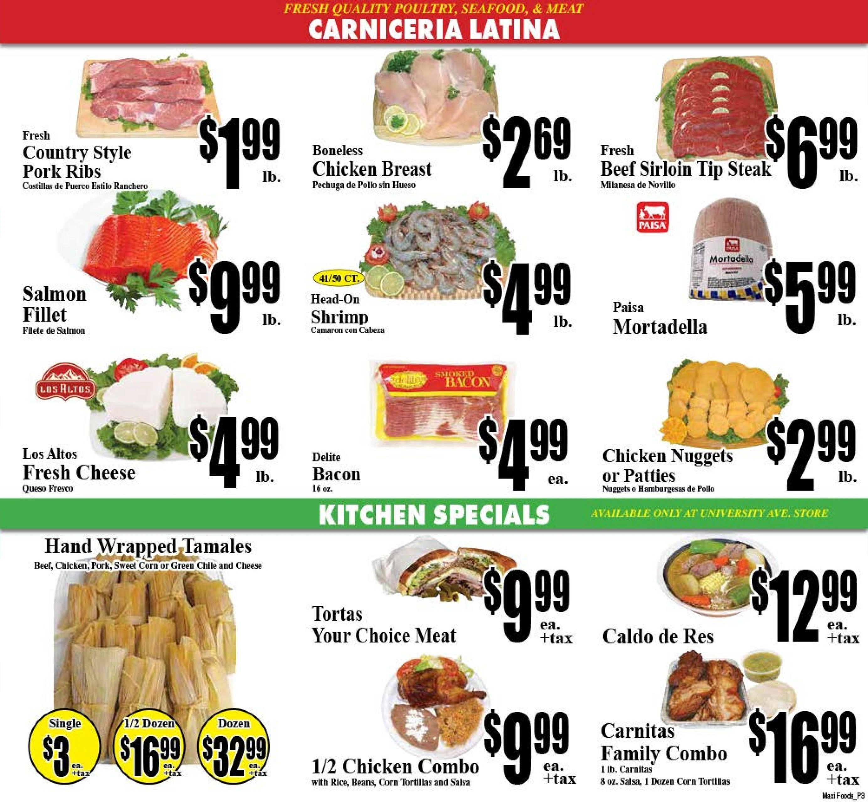 Maxi Foods Markets flyer page 3