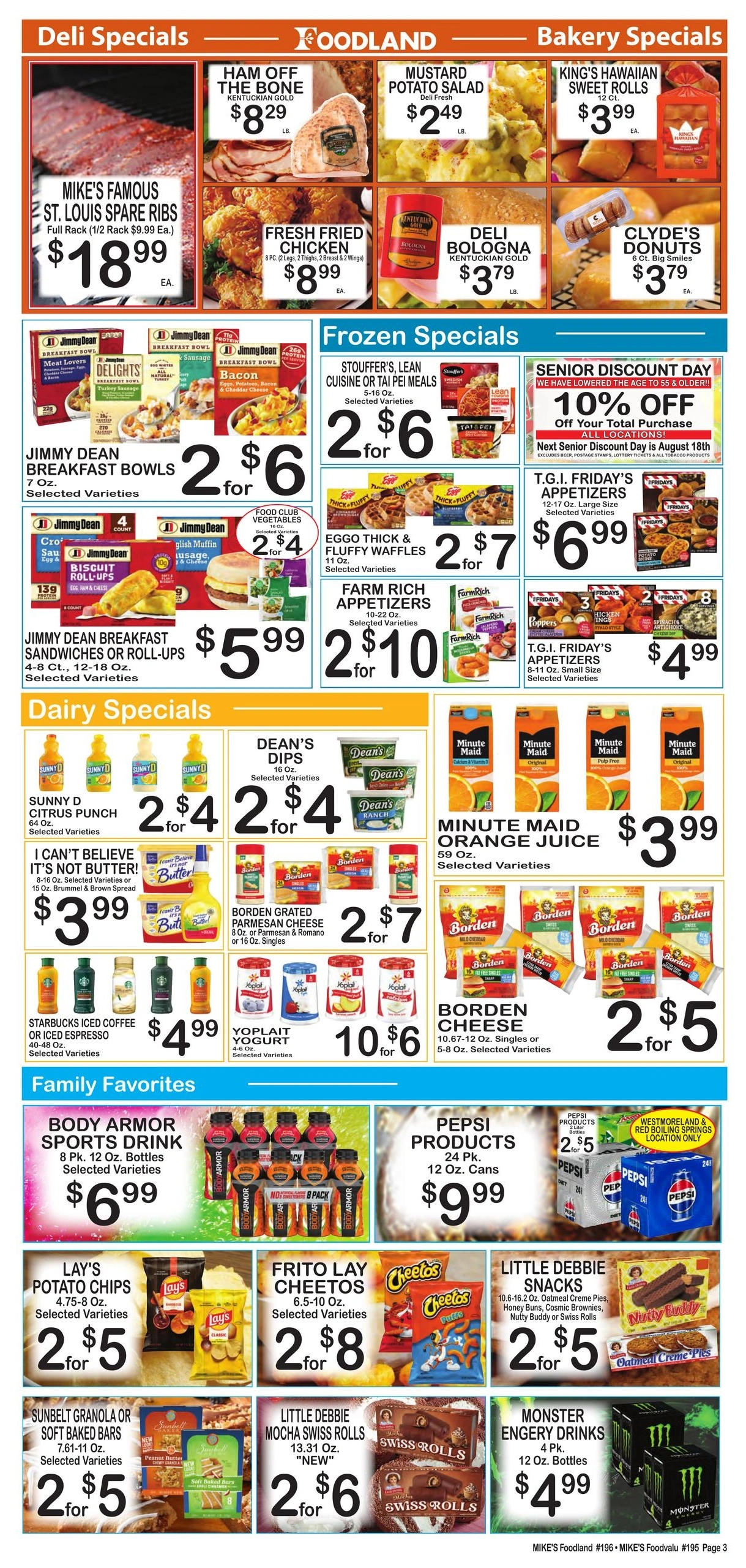 Mike's Foodland flyer page 3