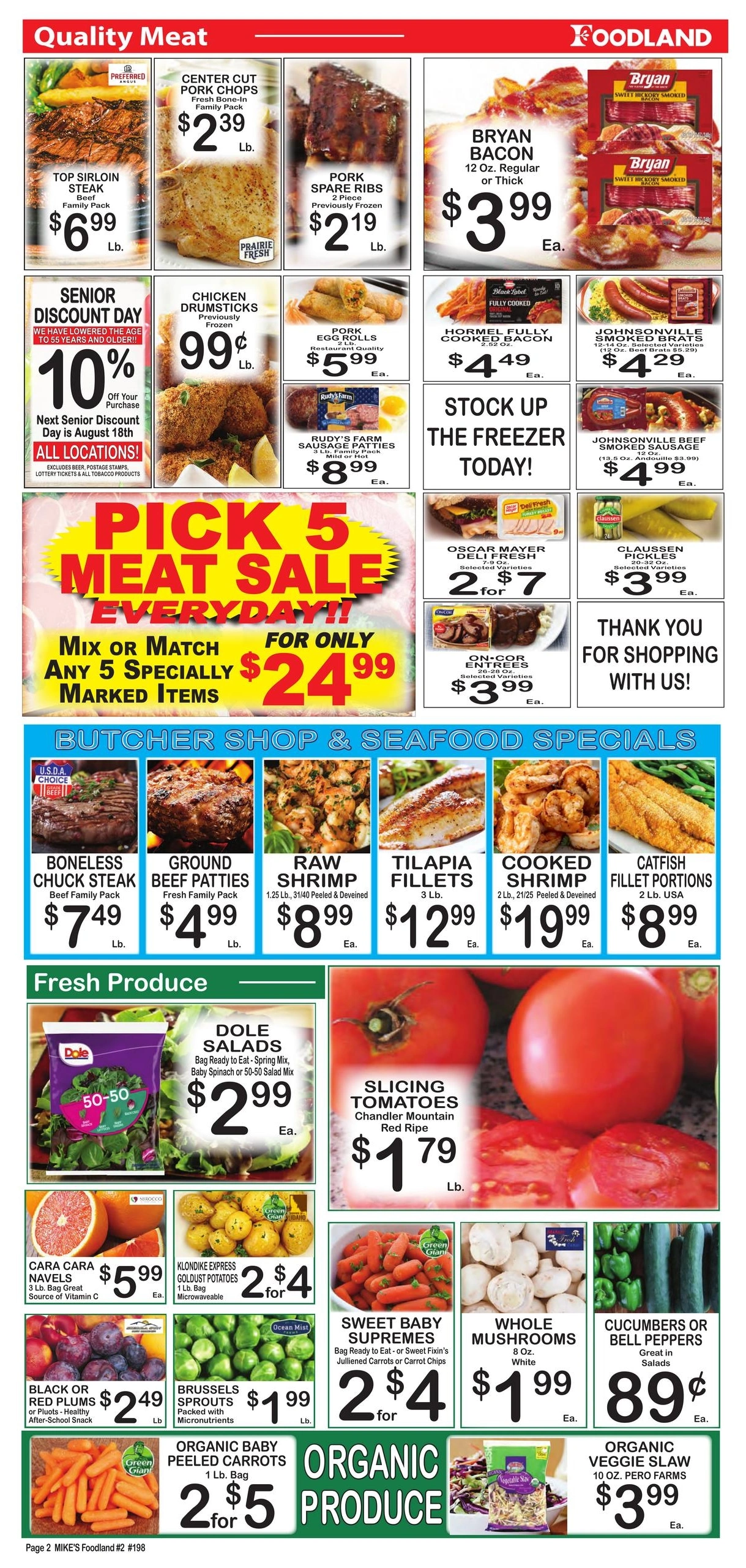 Mike's Foodland flyer page 8