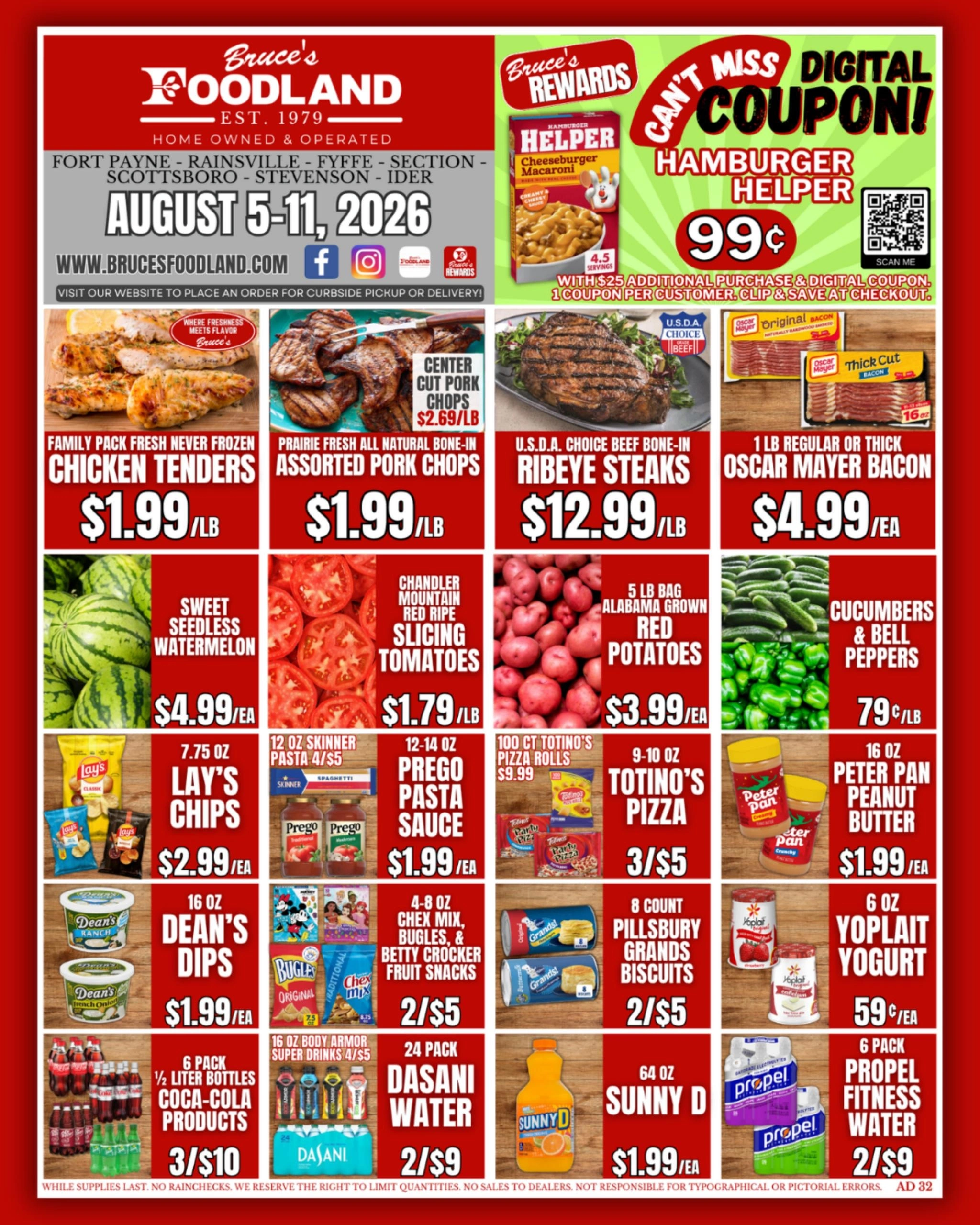 Bruce's Foodland flyer page 1
