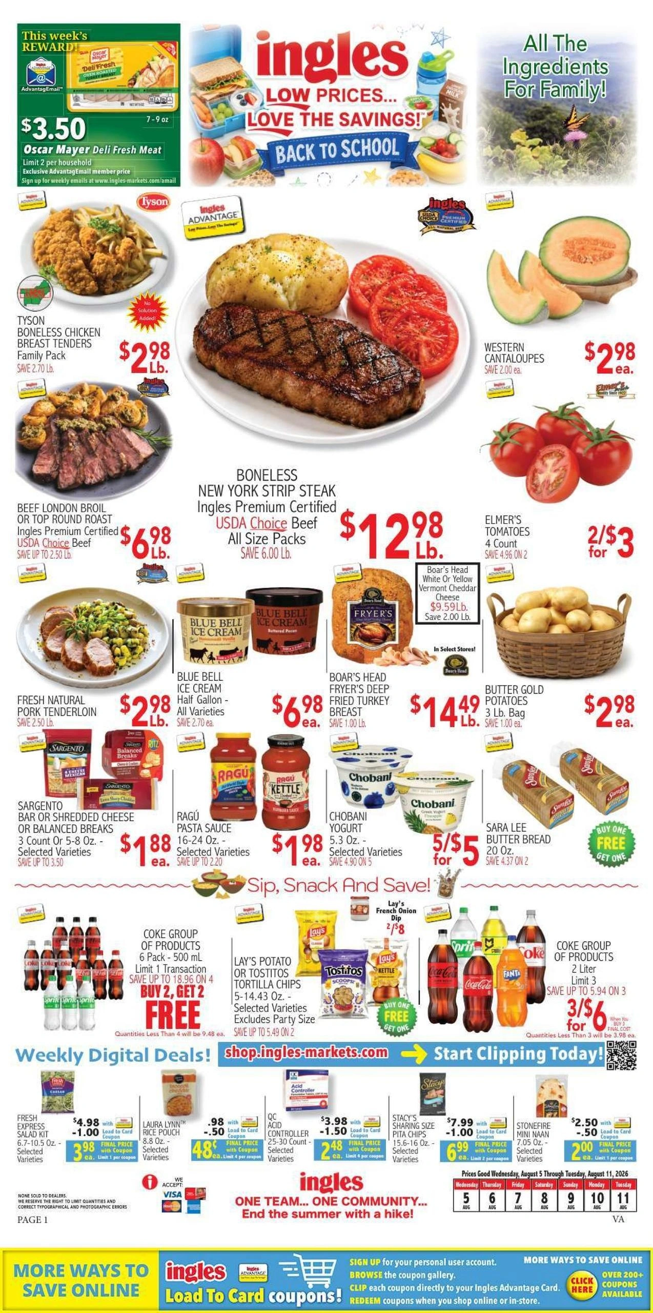 Ingles Markets flyer page 1
