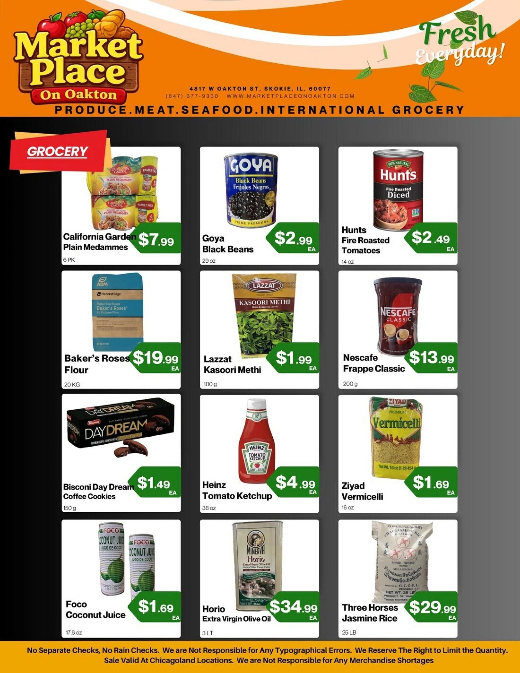 Market Place on Oakton flyer page 2