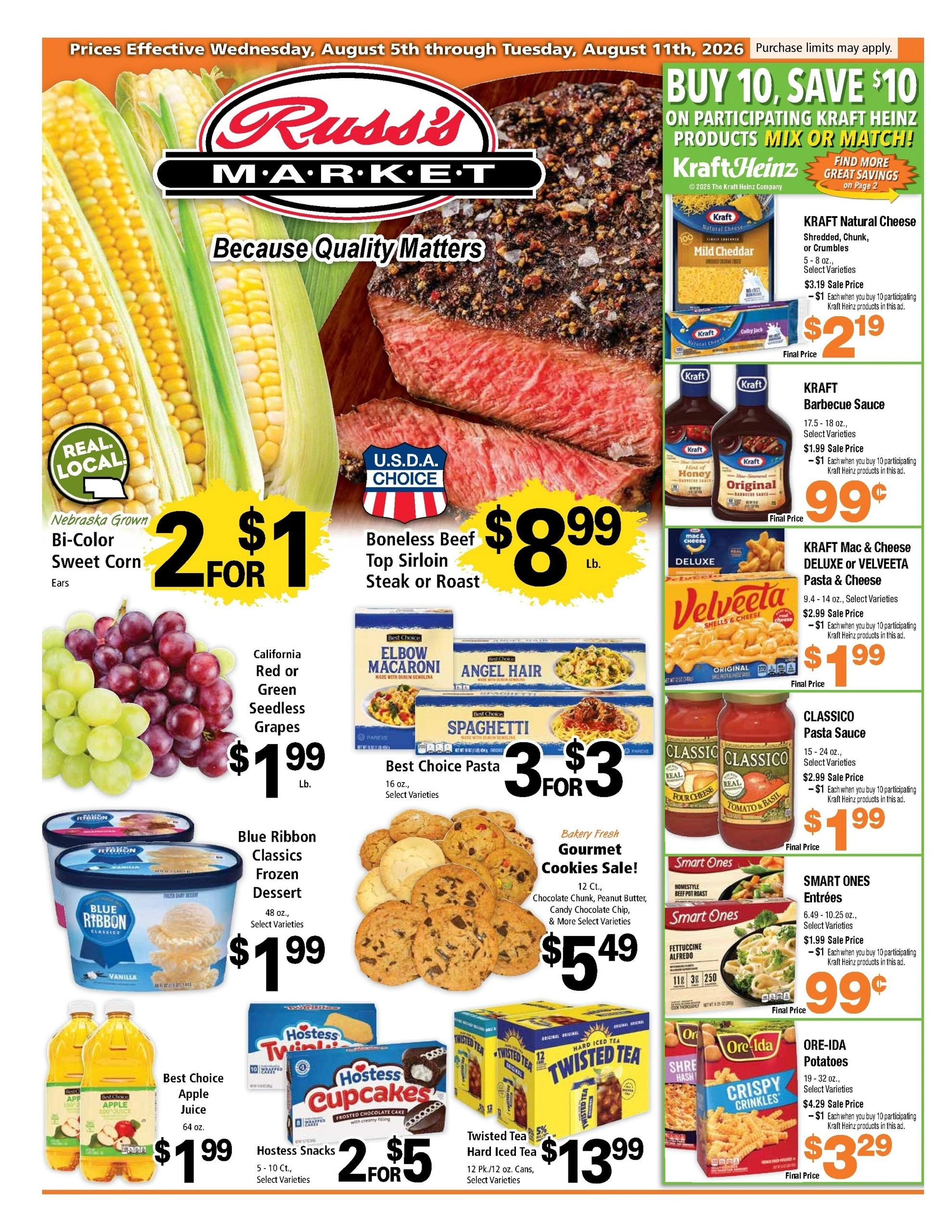 Russ's Market flyer page 1