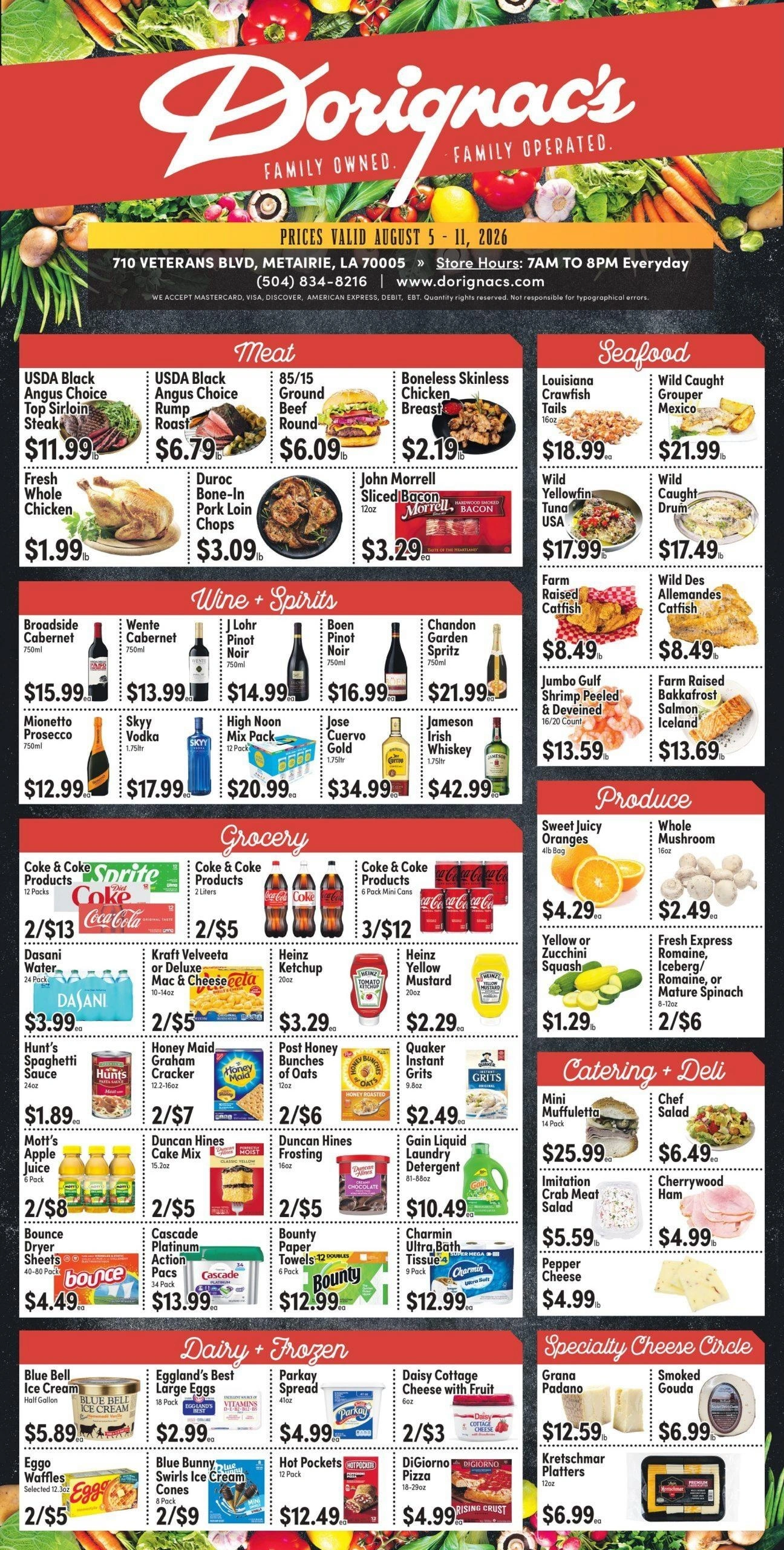 Dorignac's Food Center flyer page 1