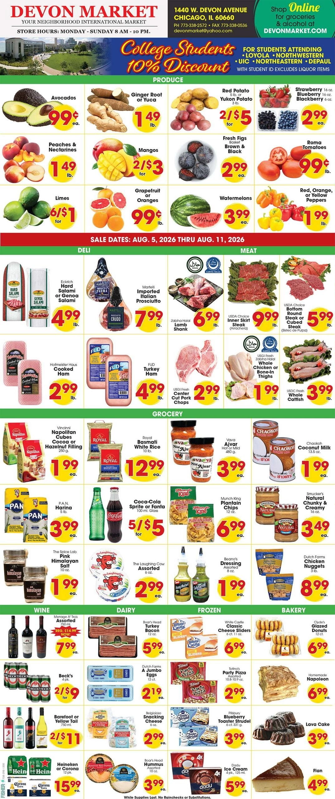 Devon Market flyer page 1