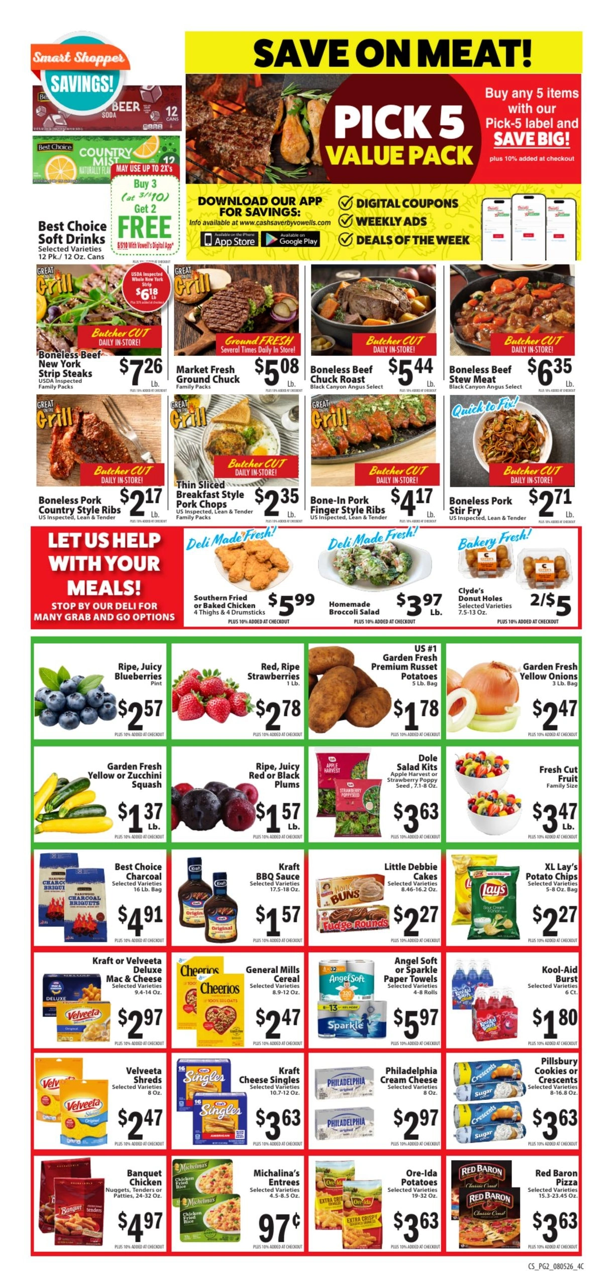 Vowell's CashSaver flyer page 2