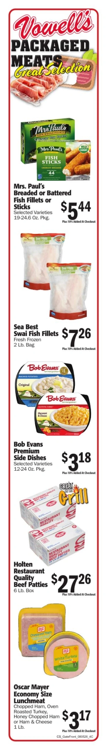 Vowell's CashSaver flyer page 3