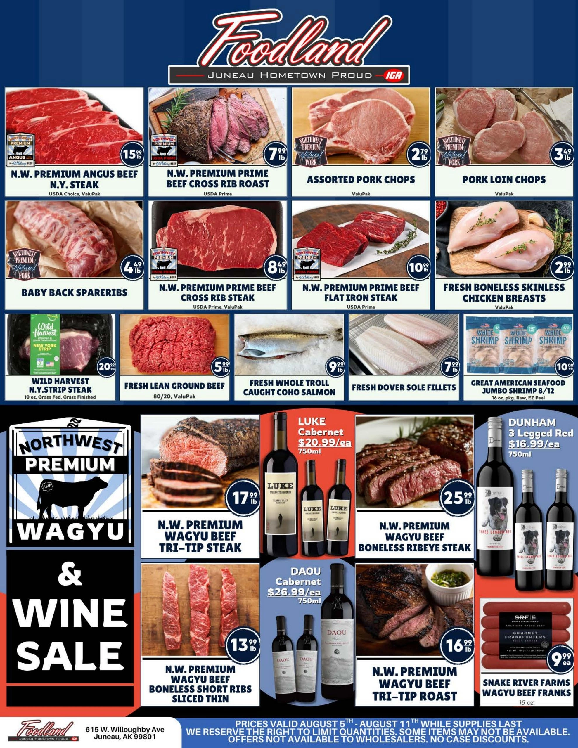 Pound IGA flyer page 1