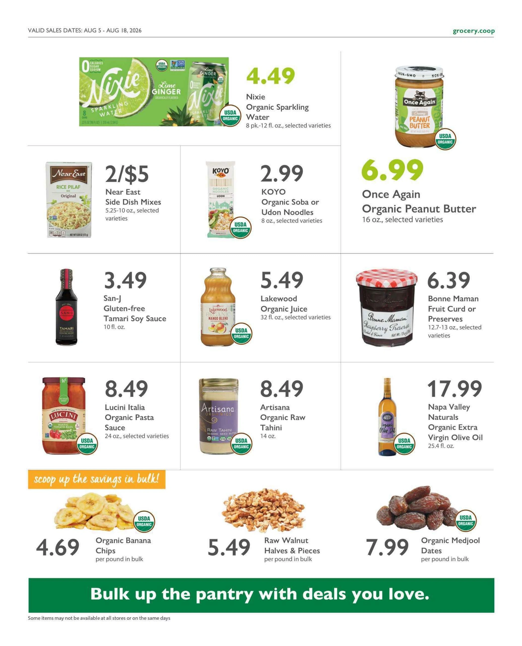 Co-opportunity Natural Foods flyer page 7
