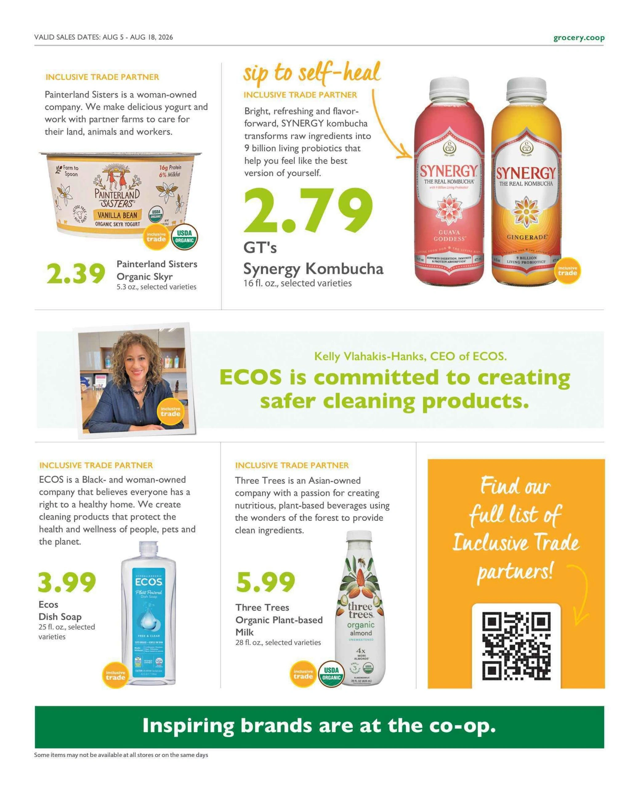 Co-opportunity Natural Foods flyer page 9