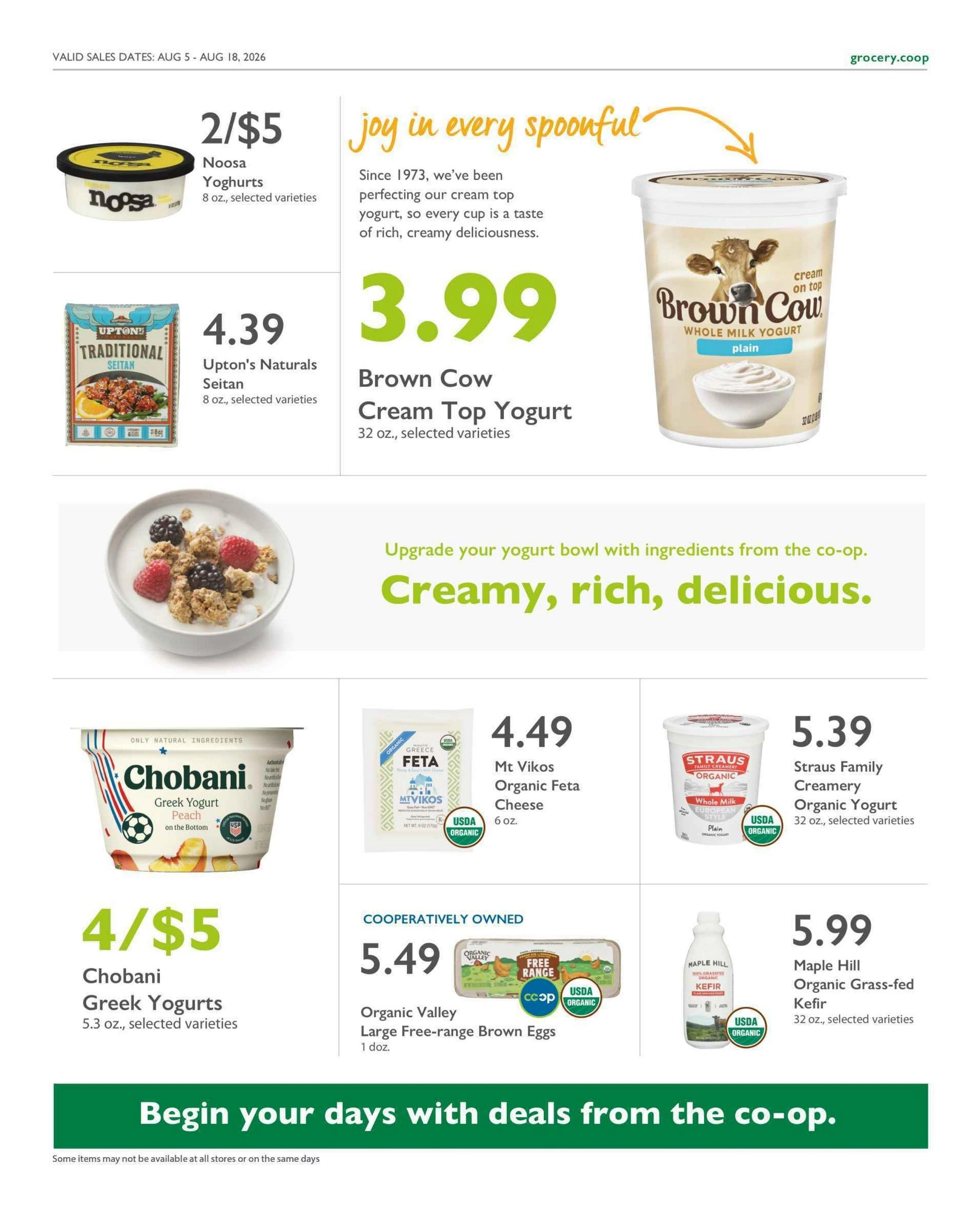 Co-opportunity Natural Foods flyer page 12