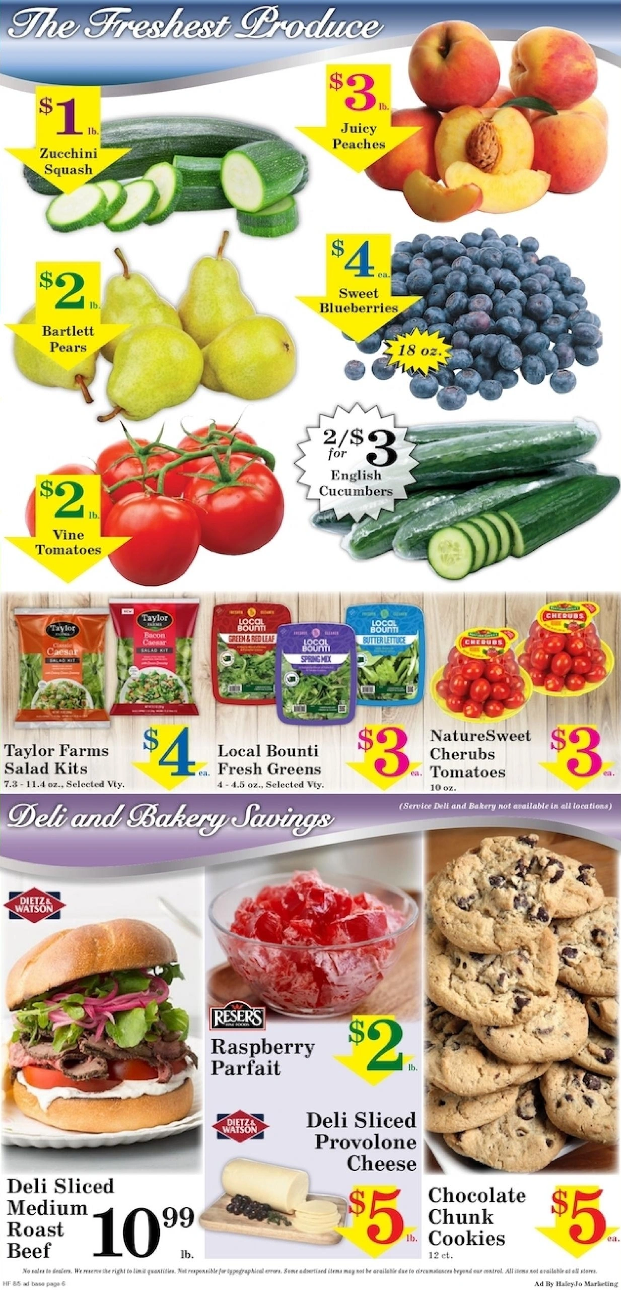 Harvest Foods flyer page 6