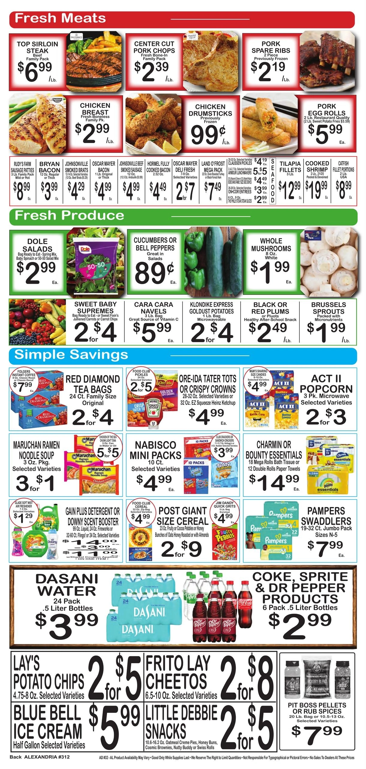 Alexandria Foodland flyer page 2