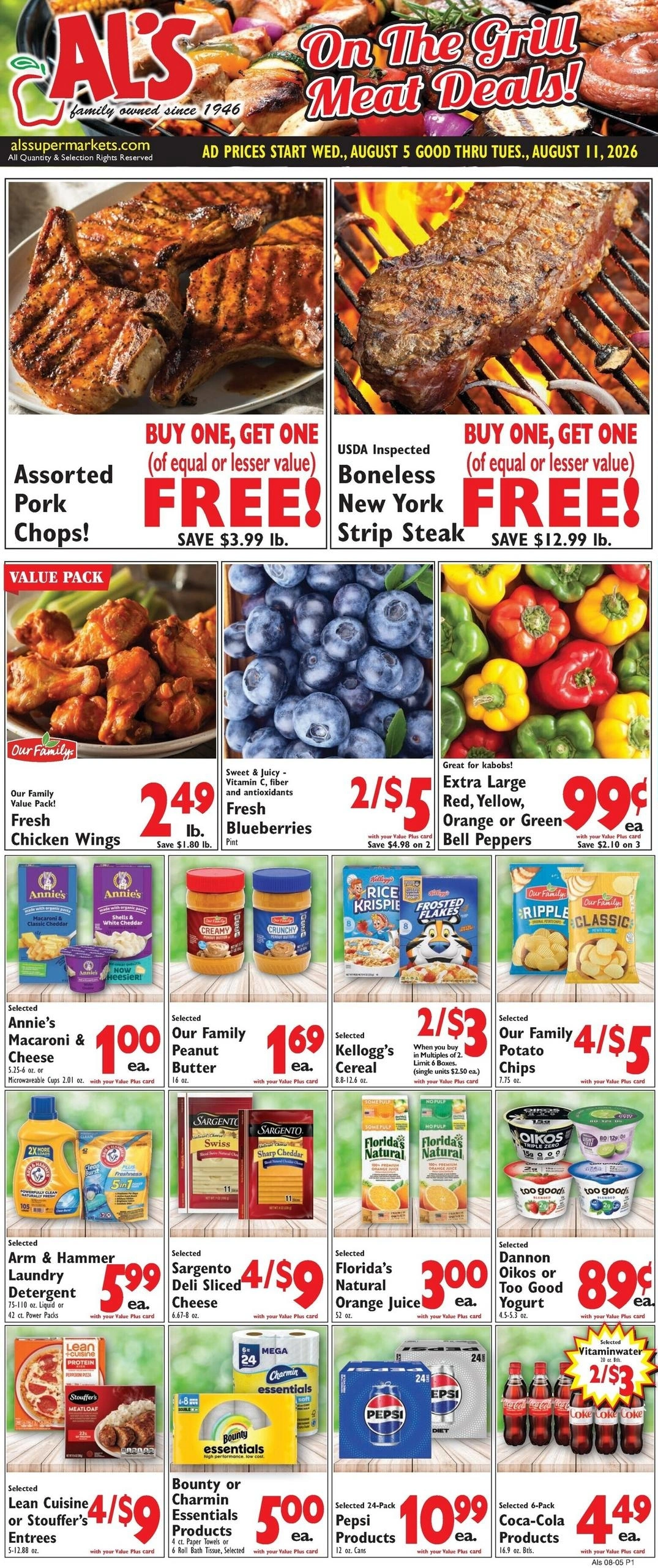 Al's Supermarket flyer page 1