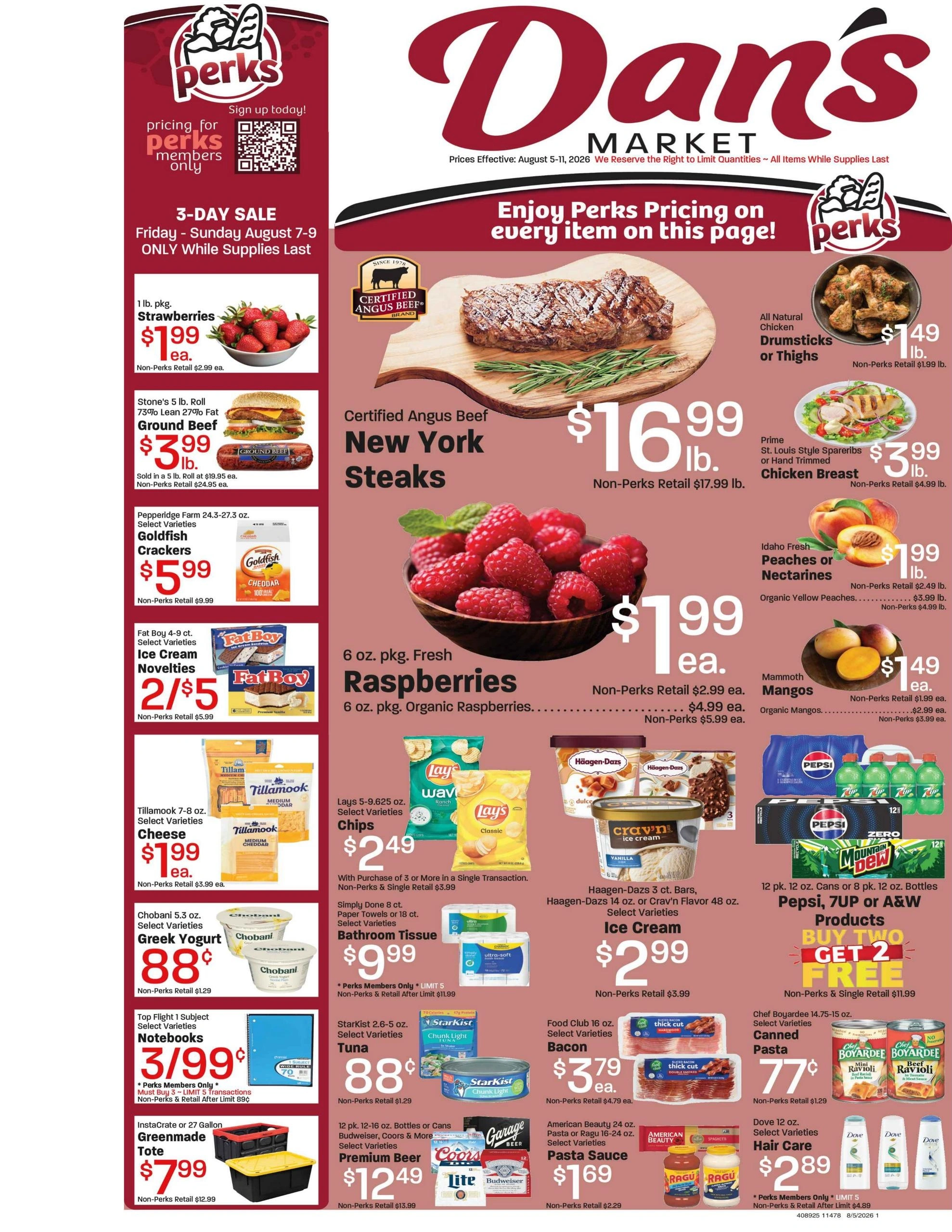 Dan's Fresh Market flyer page 1