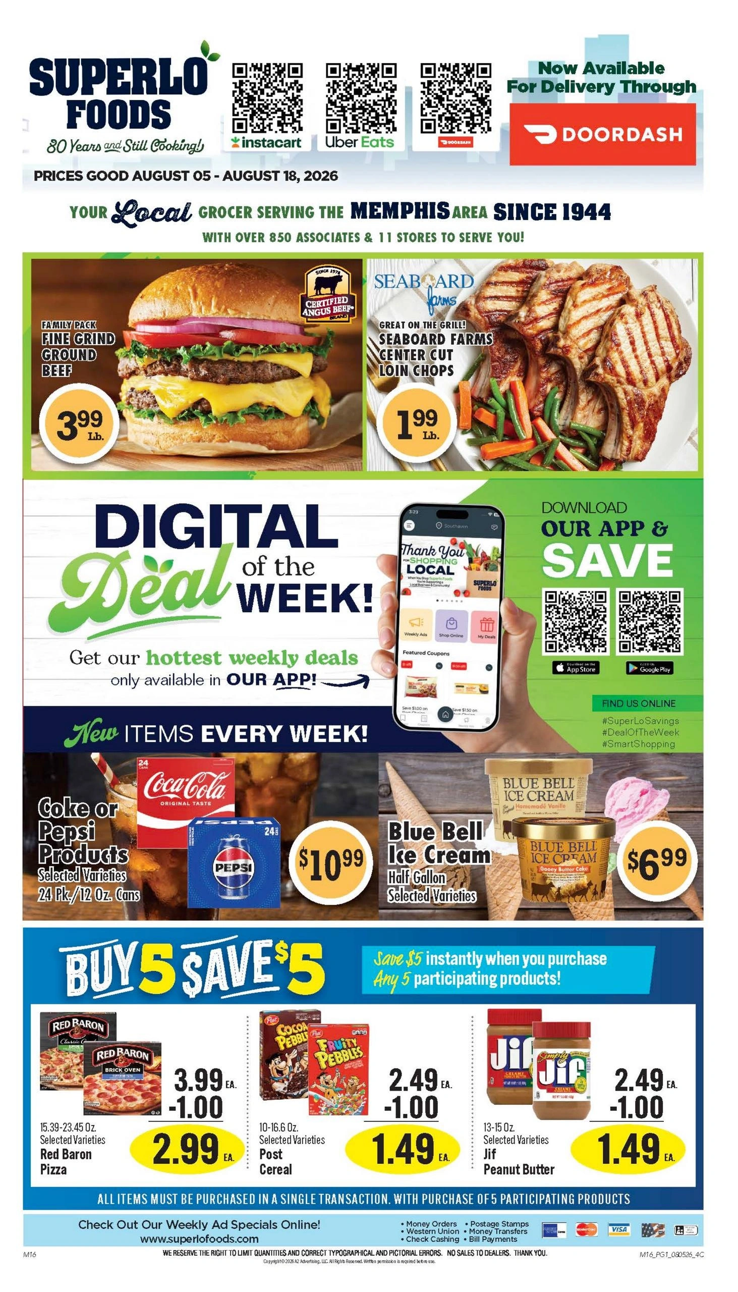 Superlo Foods flyer page 1