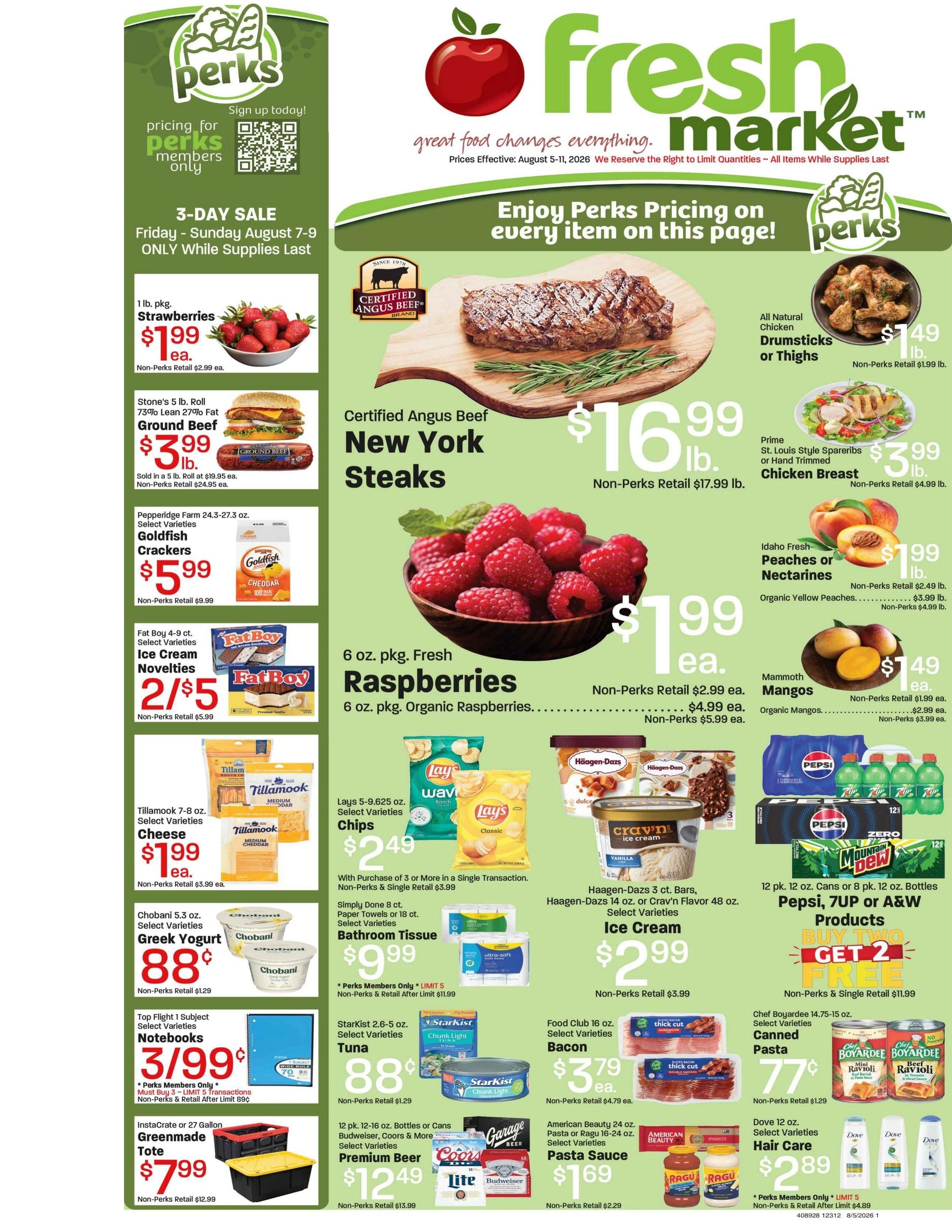Fresh Market flyer page 1