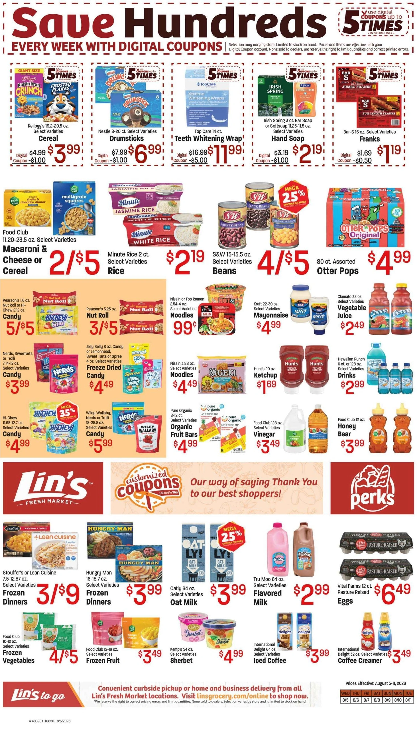 Lin's Fresh Market flyer page 4