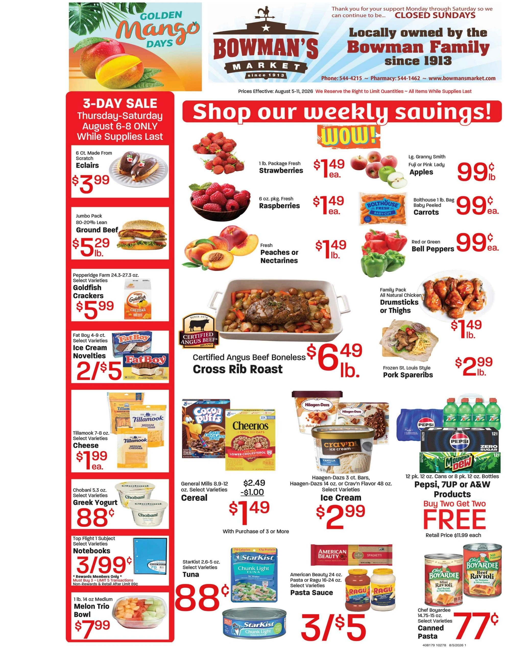 Bowman's flyer page 1