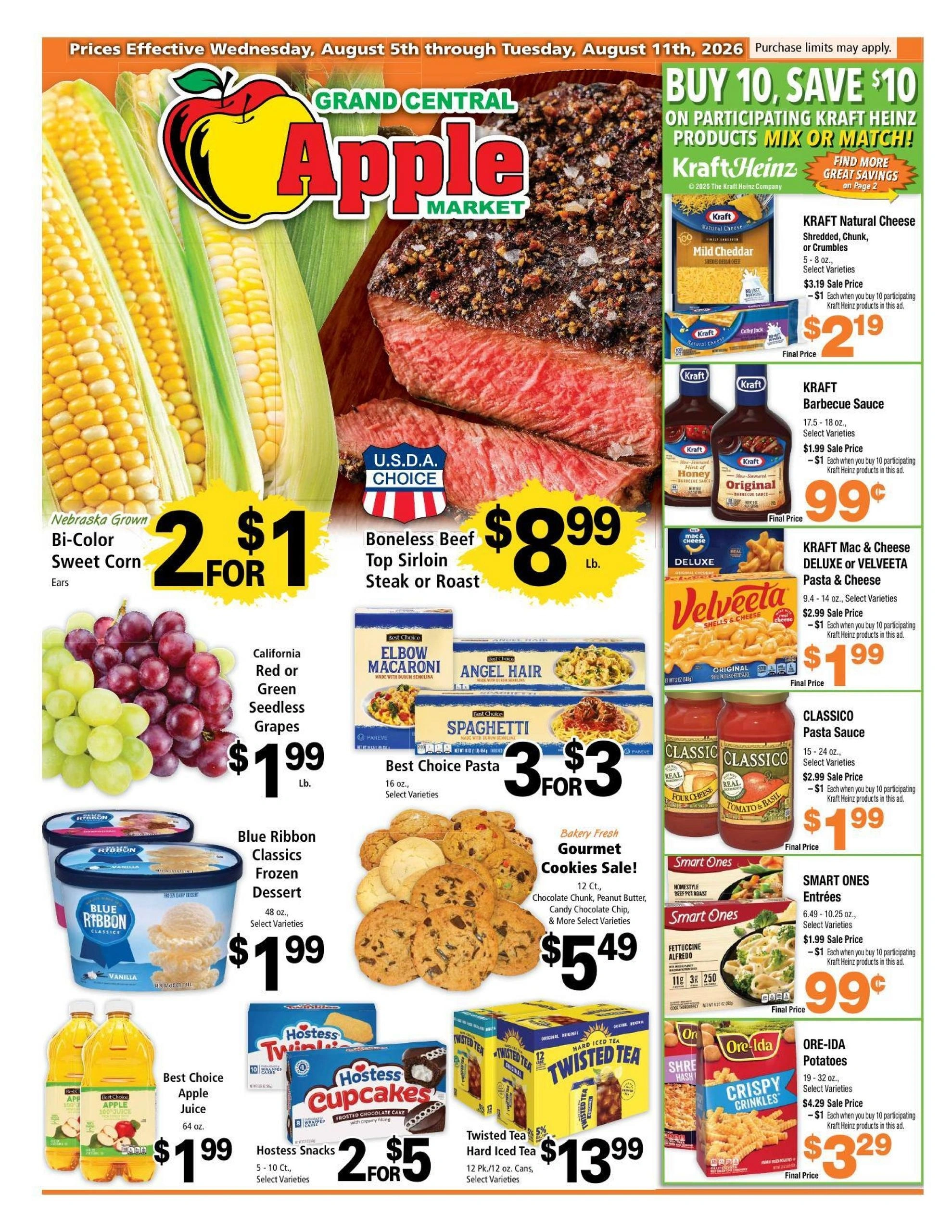 Grand Central Apple Market flyer page 1