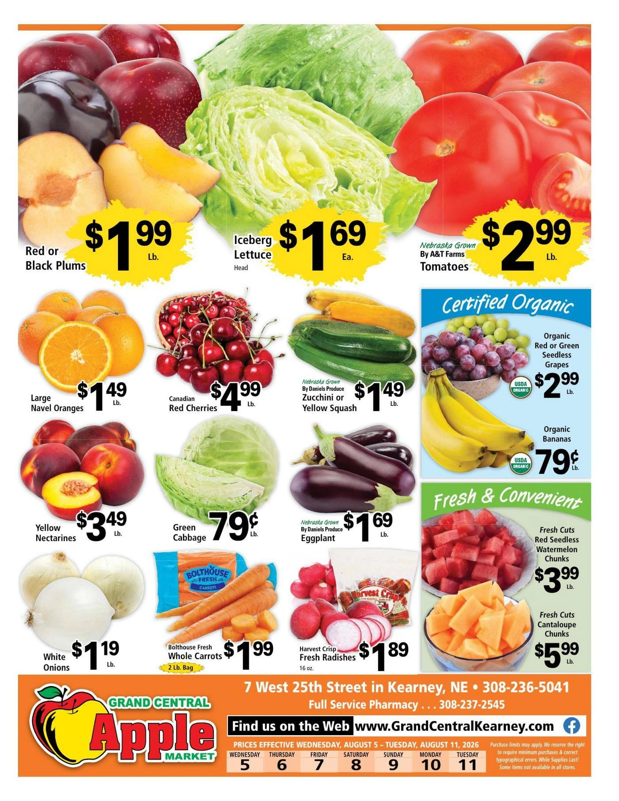 Grand Central Apple Market flyer page 8