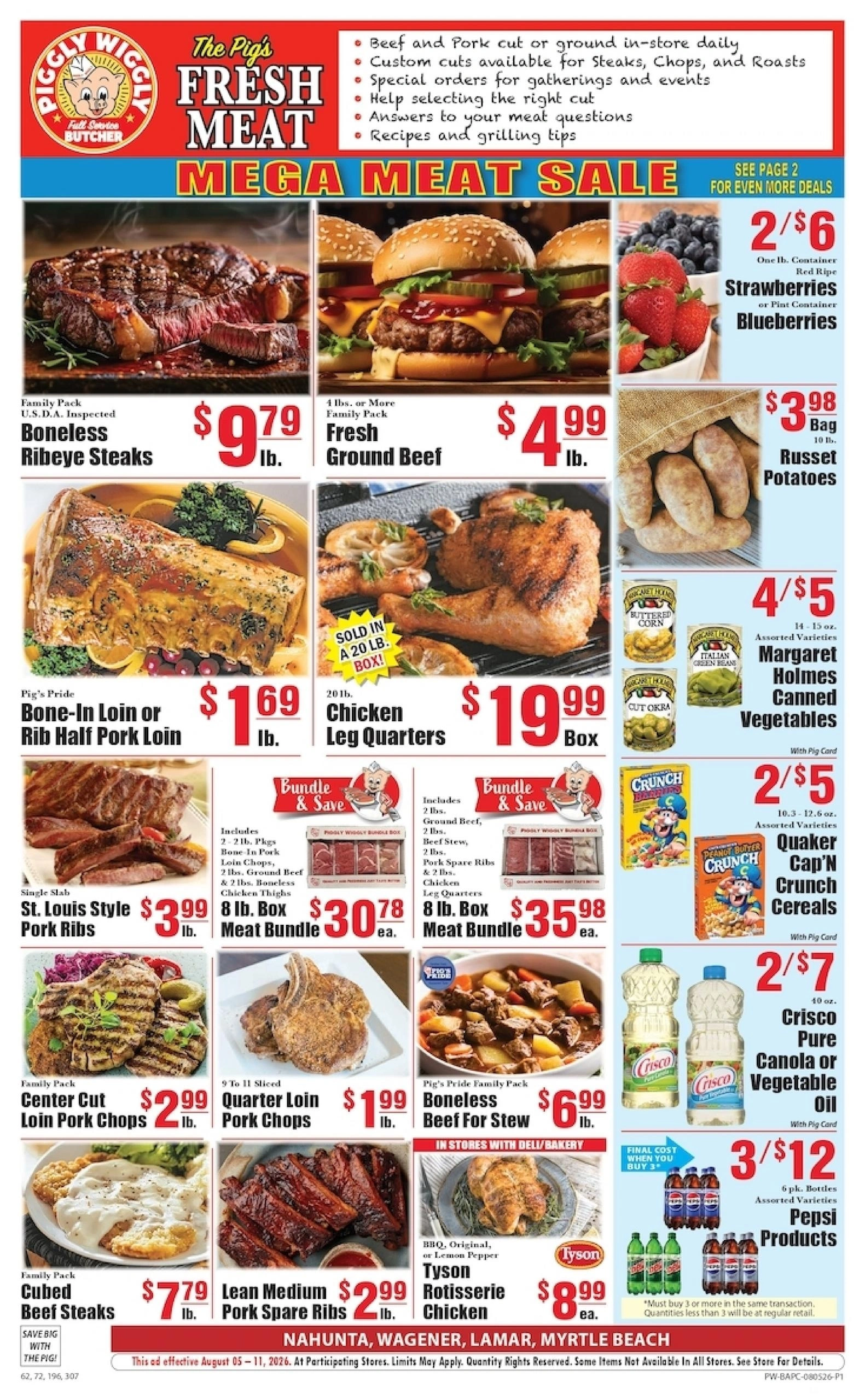 Piggly Wiggly flyer page 1